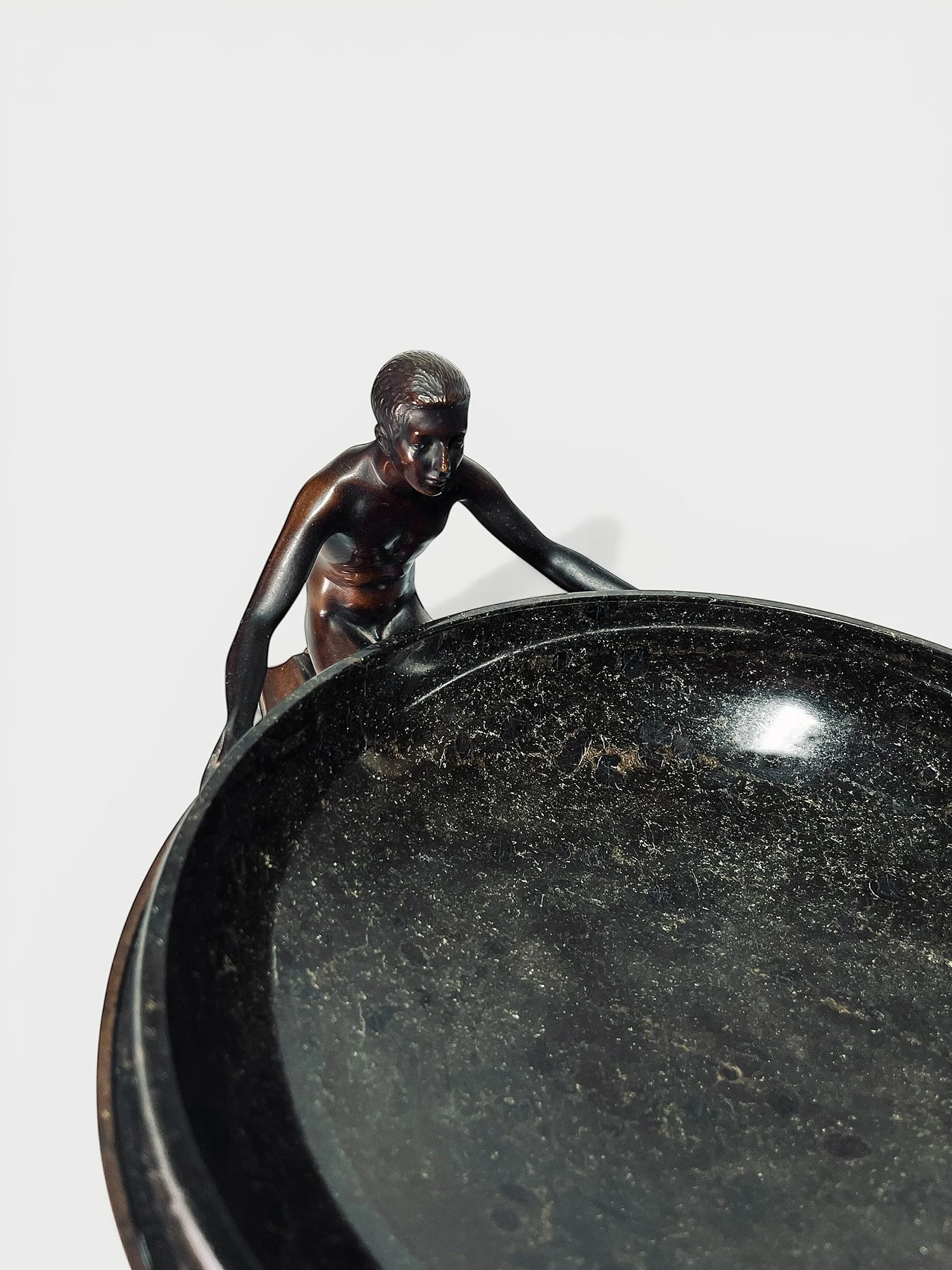 Rudolf Zieseniss, art deco, bronze centrepiece, german art deco,