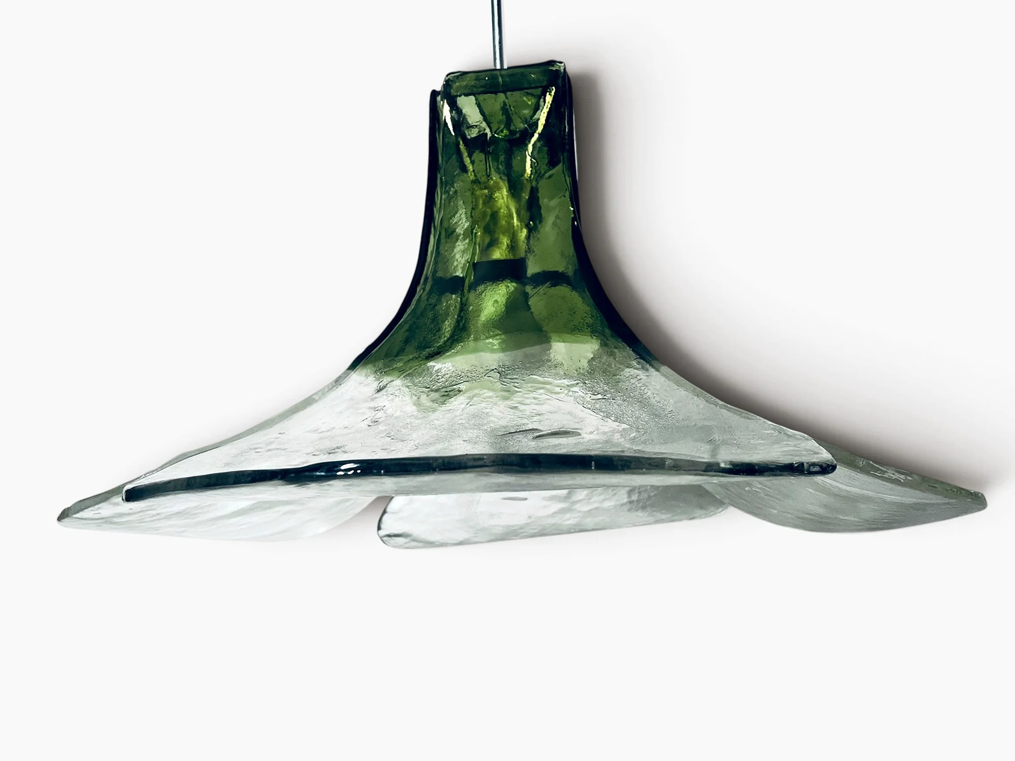 Murano Glass Lamp, Carlo Nason, Mazzega, lucky clover lamp murano,