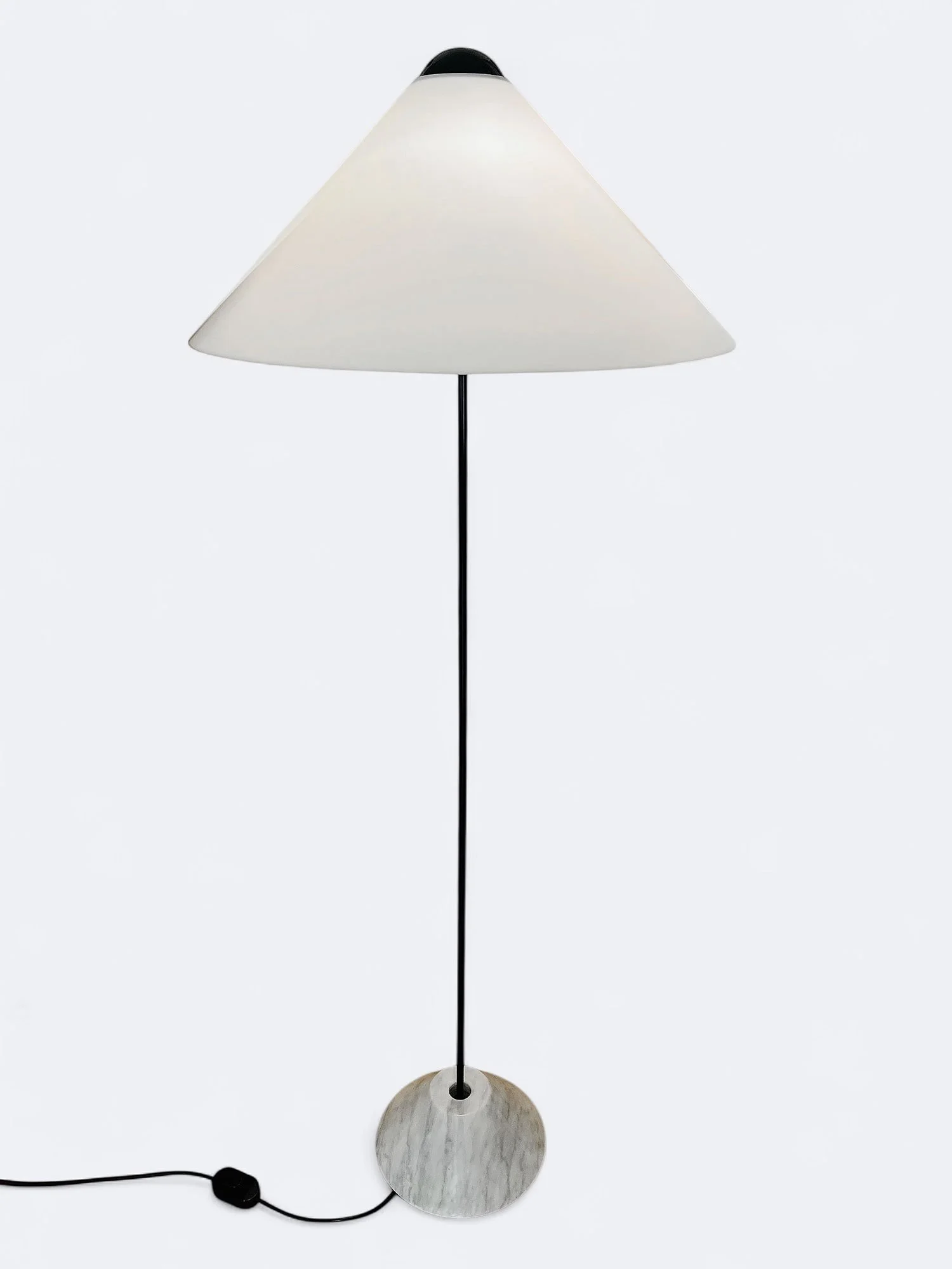 Vico Magistretti, snow, floor lamp snow, oluce, italian design