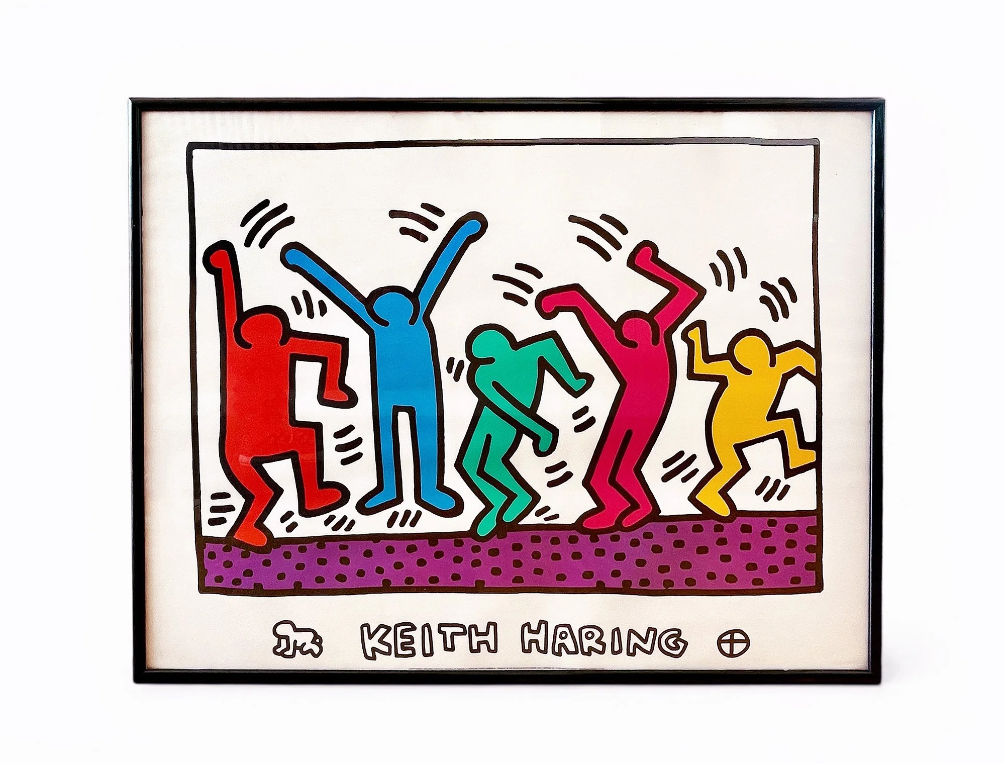 The Dance, original lithograph by Keith Haring for Nouvelles Images, 1991