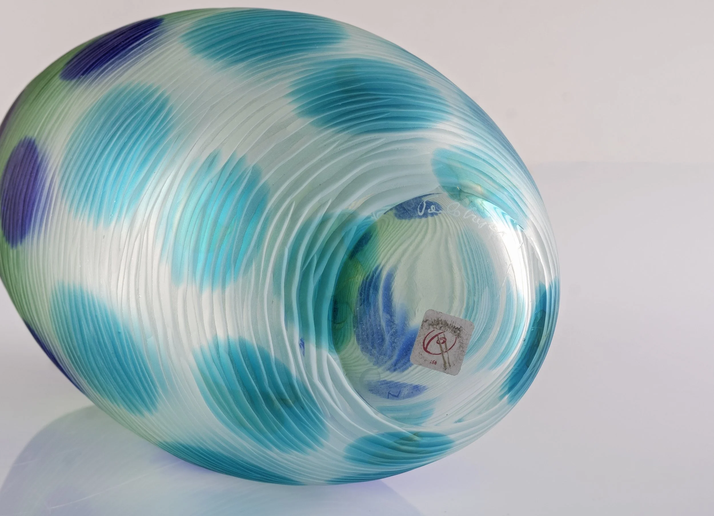 Paolo Crepax, Murano, Battuto Vase, Murano Glass
