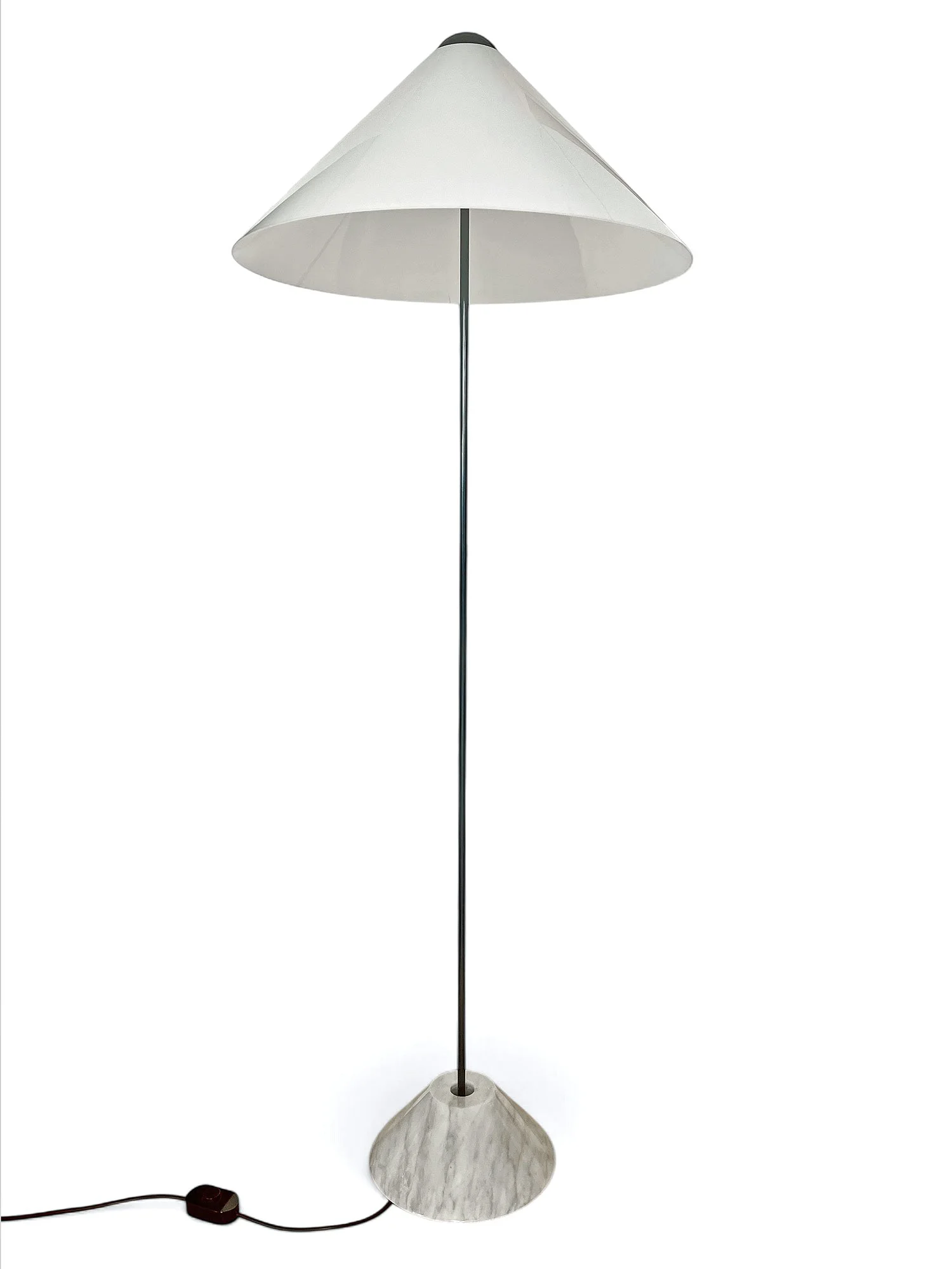 Vico Magistretti, snow, floor lamp snow, oluce, italian design