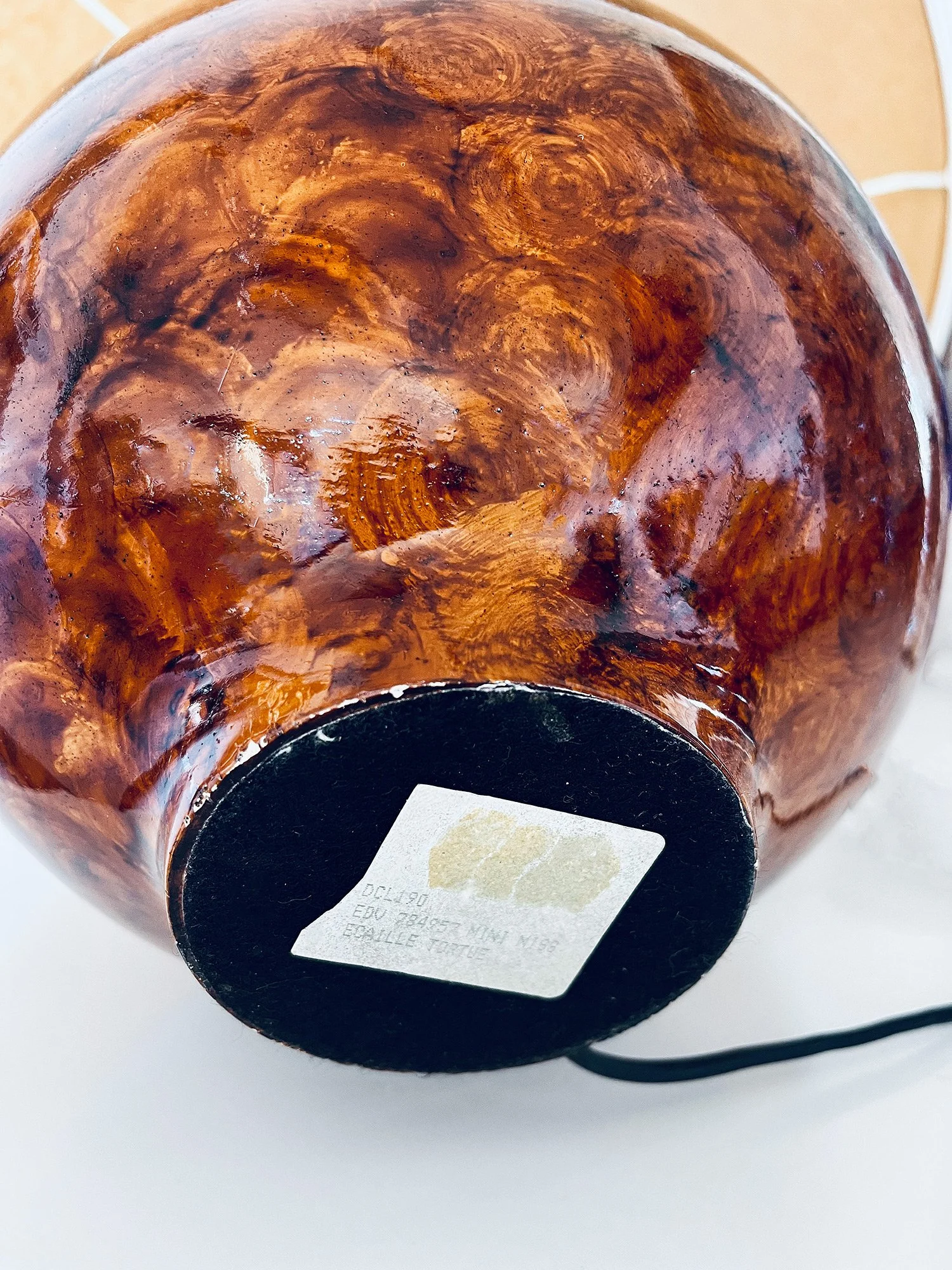 Tortoise shell lamp