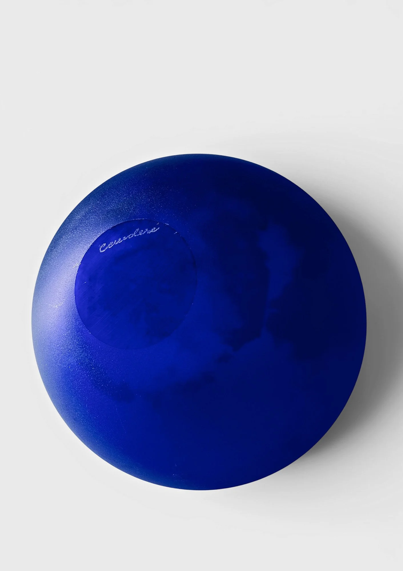 Cenedese Murano, Blue ball glass vase