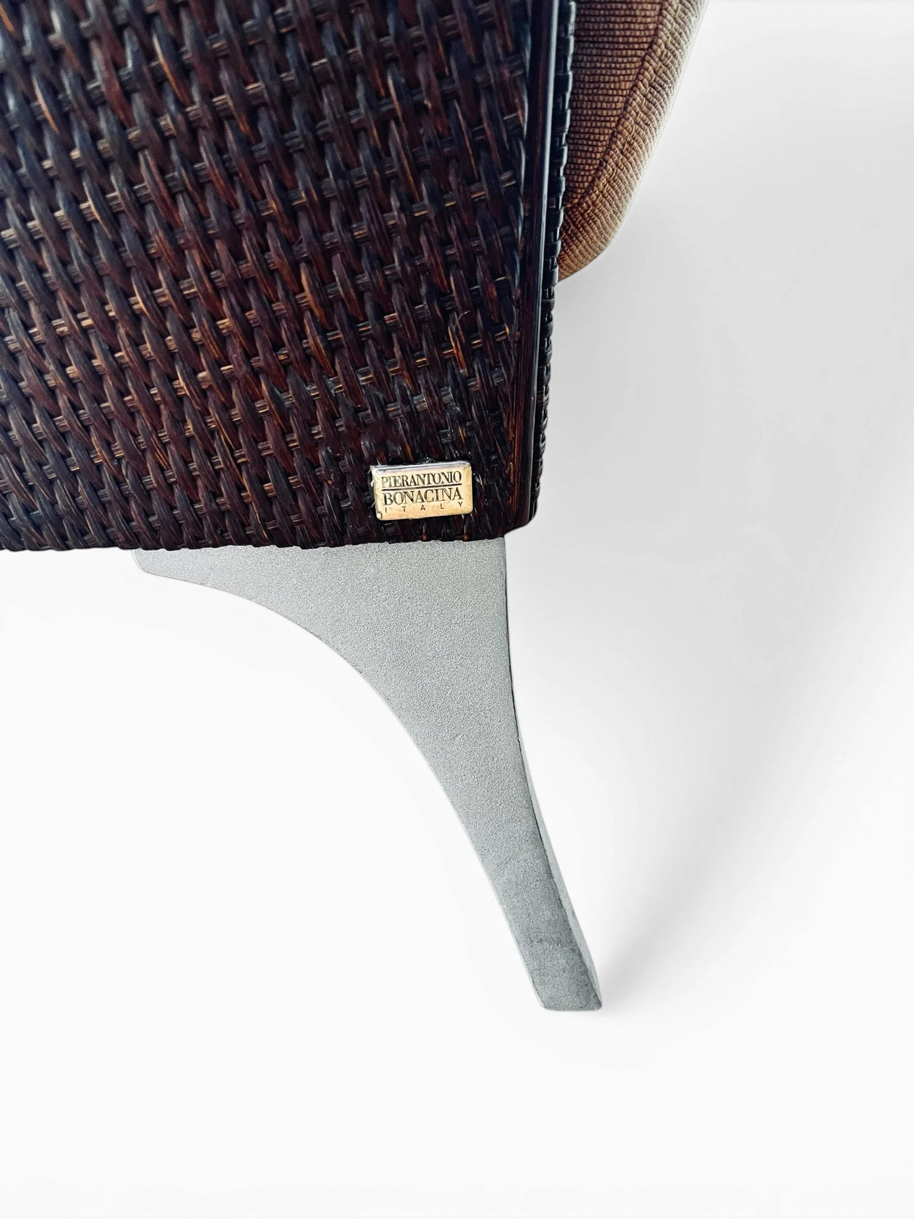 bonacina rattan armchairs