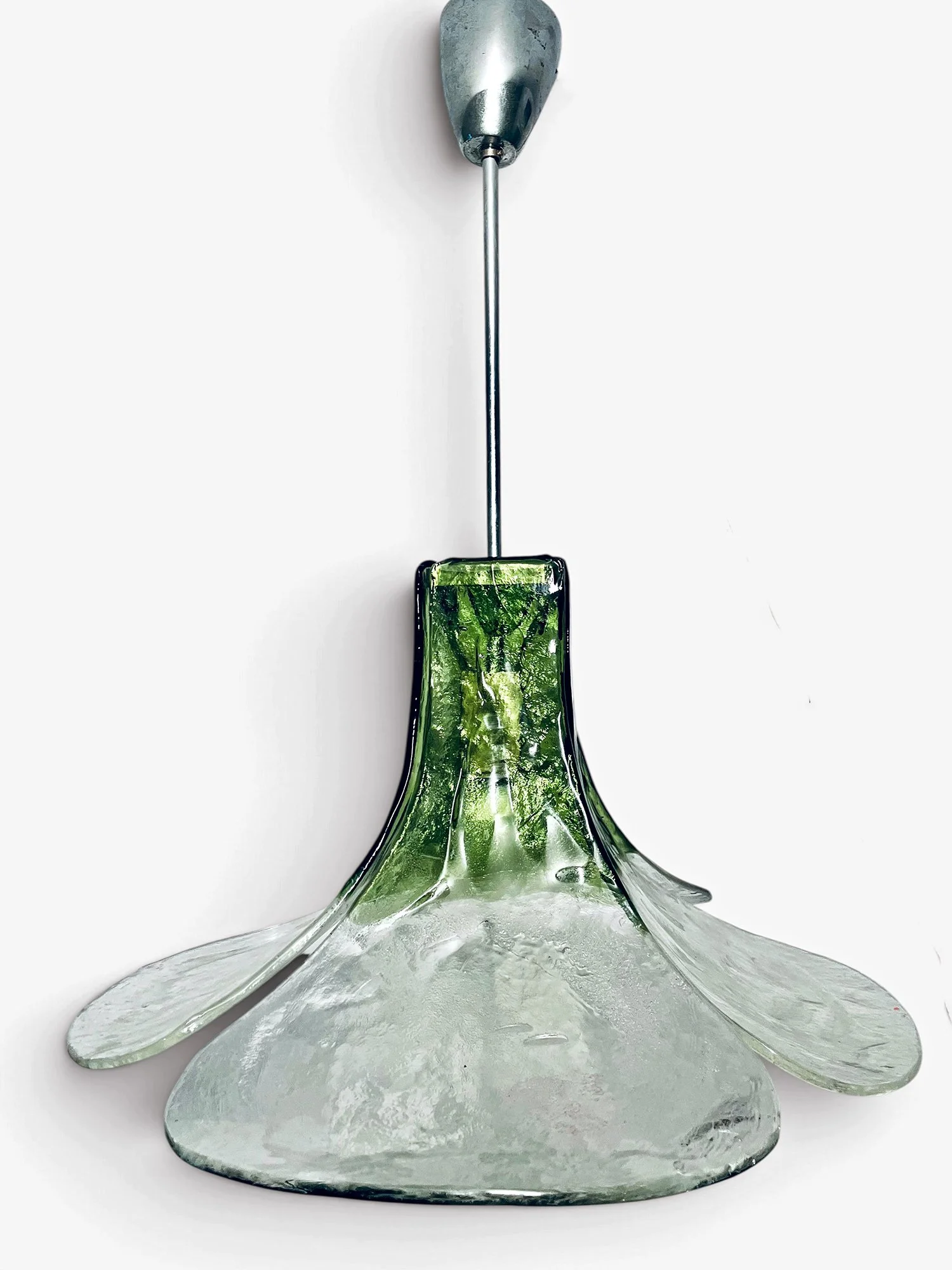 Murano Glass Lamp, Carlo Nason, Mazzega, lucky clover lamp murano,