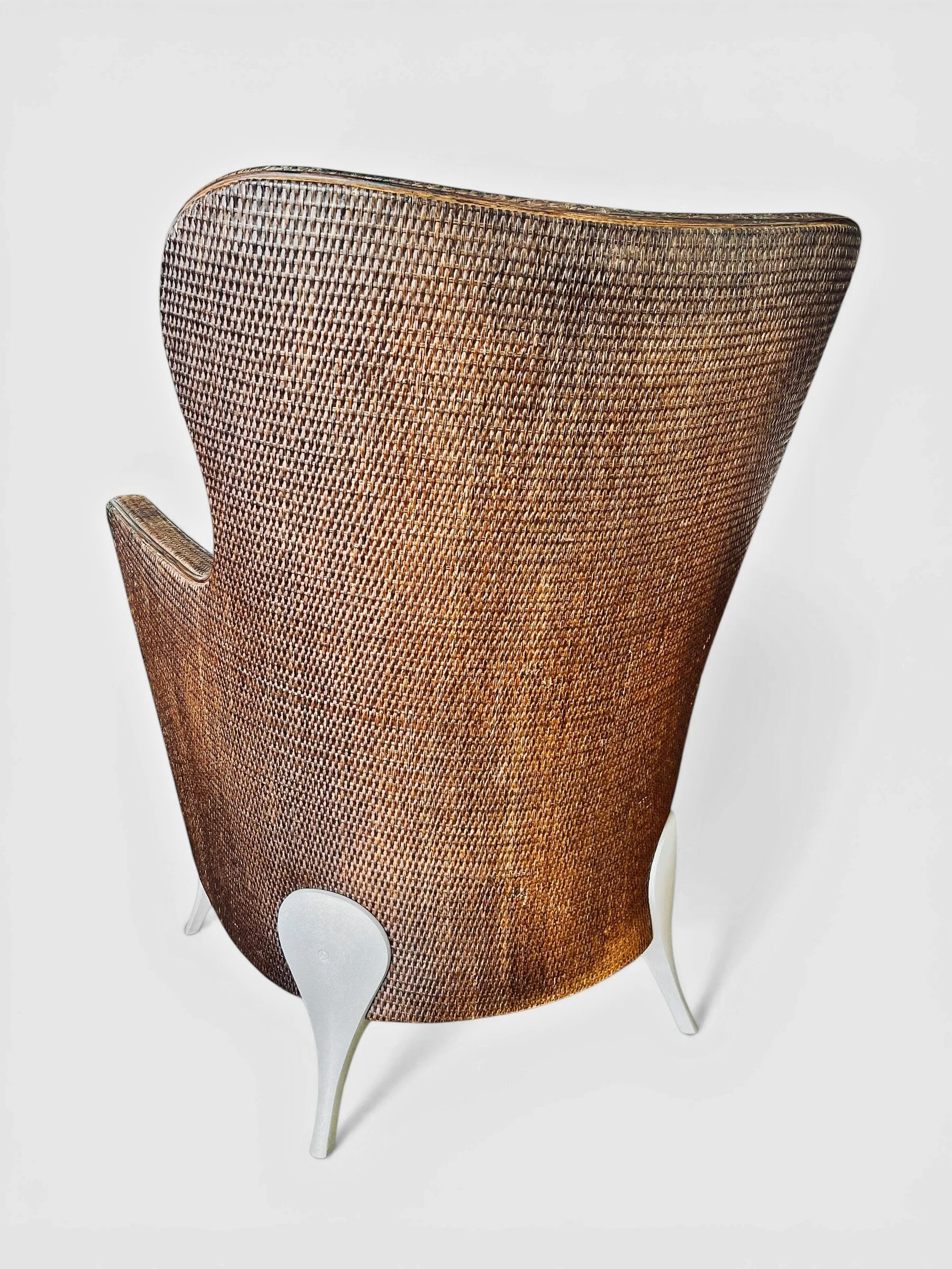 bonacina rattan armchairs