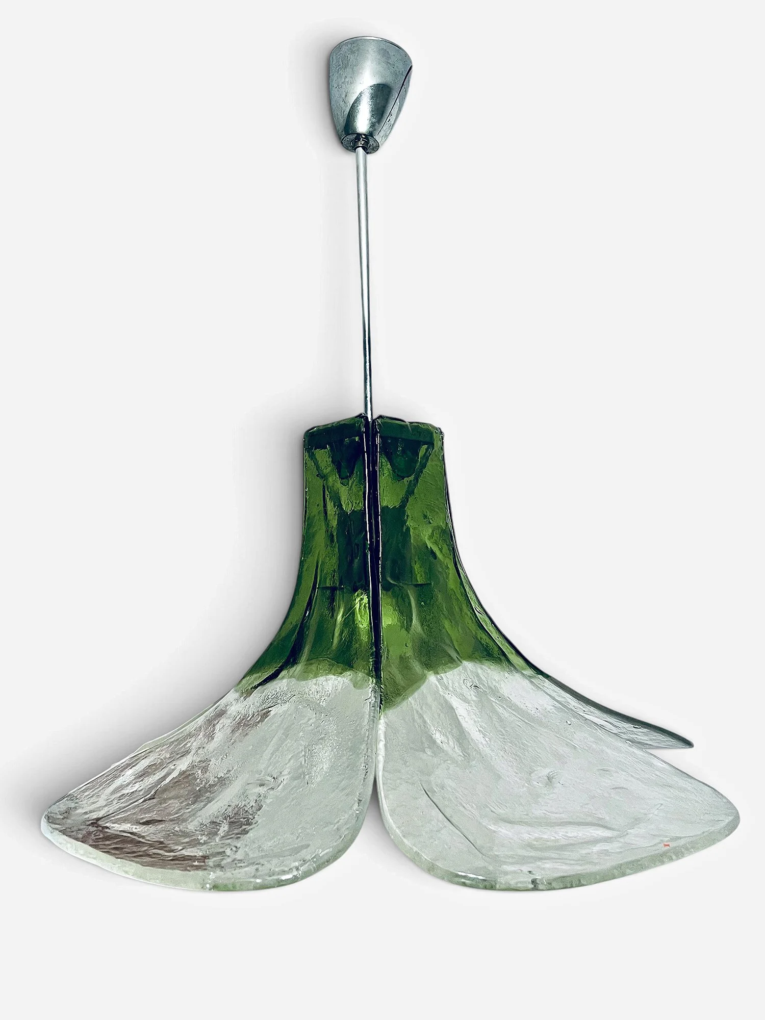 Murano Glass Lamp, Carlo Nason, Mazzega, lucky clover lamp murano,