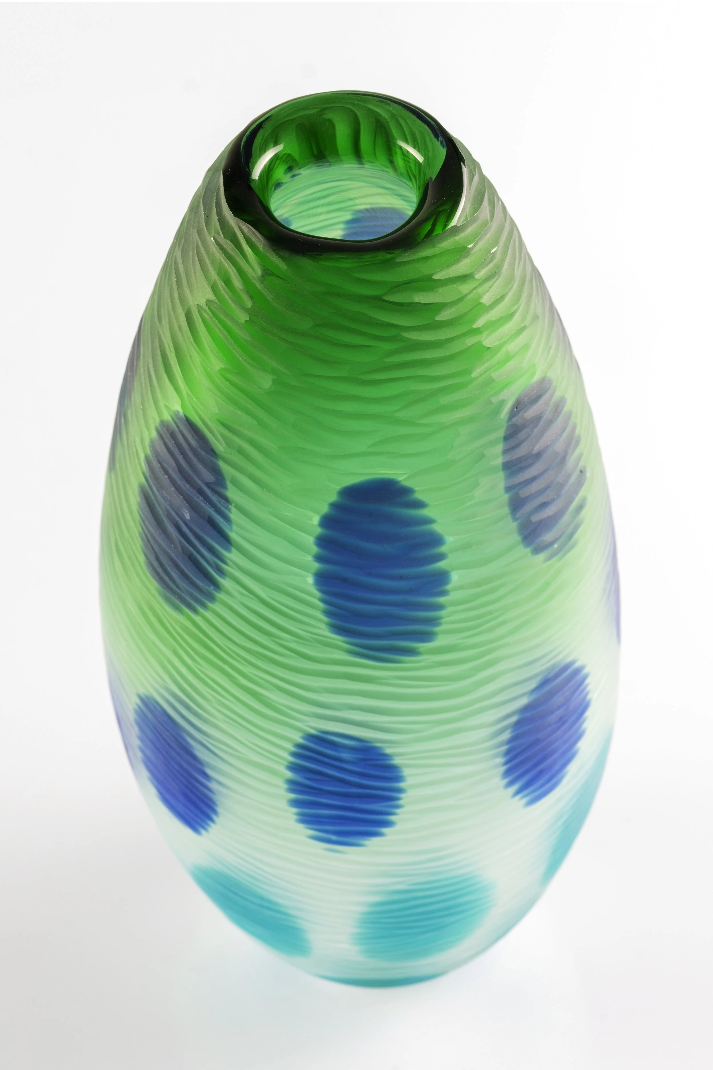 Paolo Crepax, Murano, Battuto Vase, Murano Glass