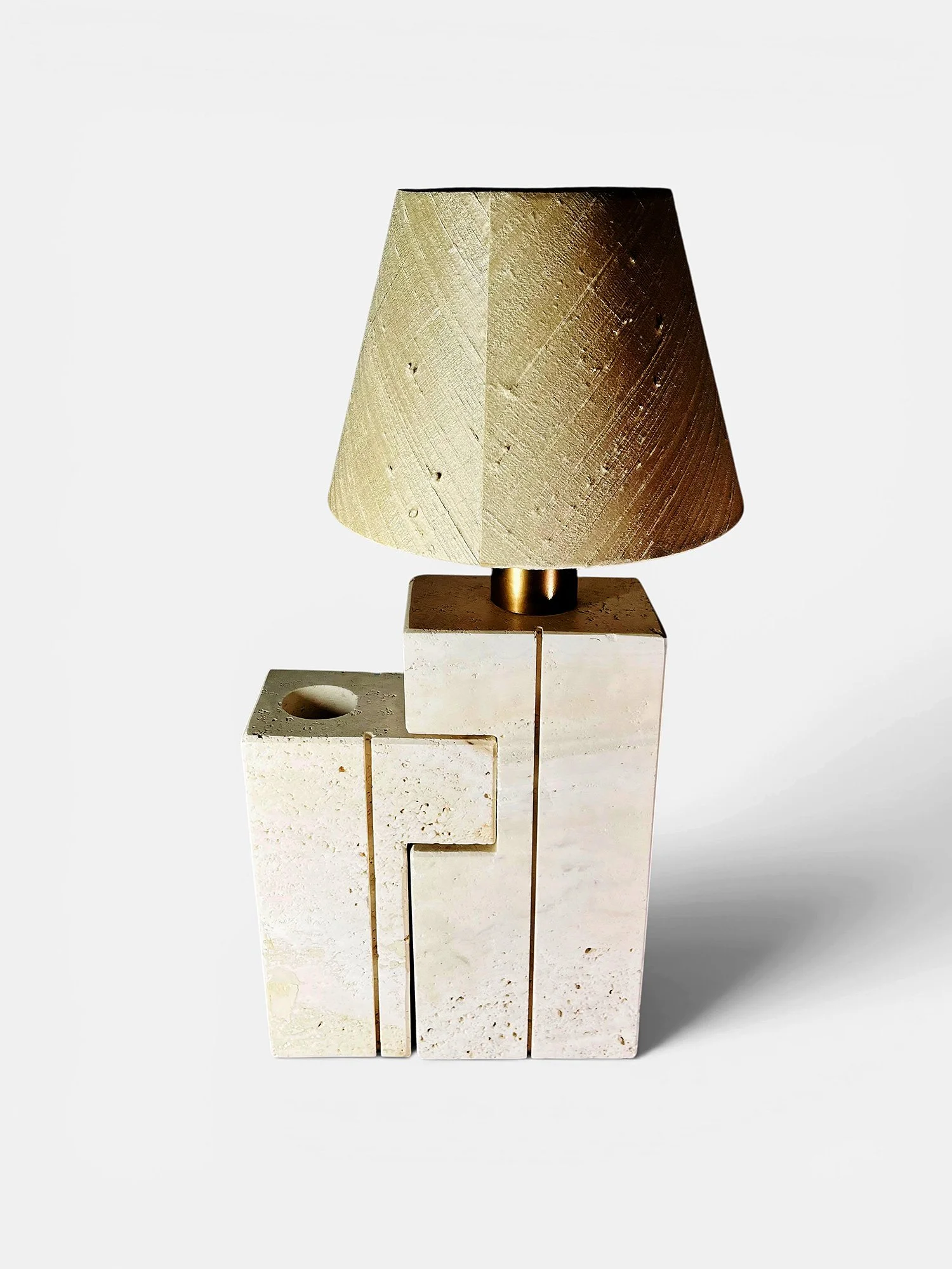 Fratelli Mannelli, Travertine Lamp, italian travertine lamp