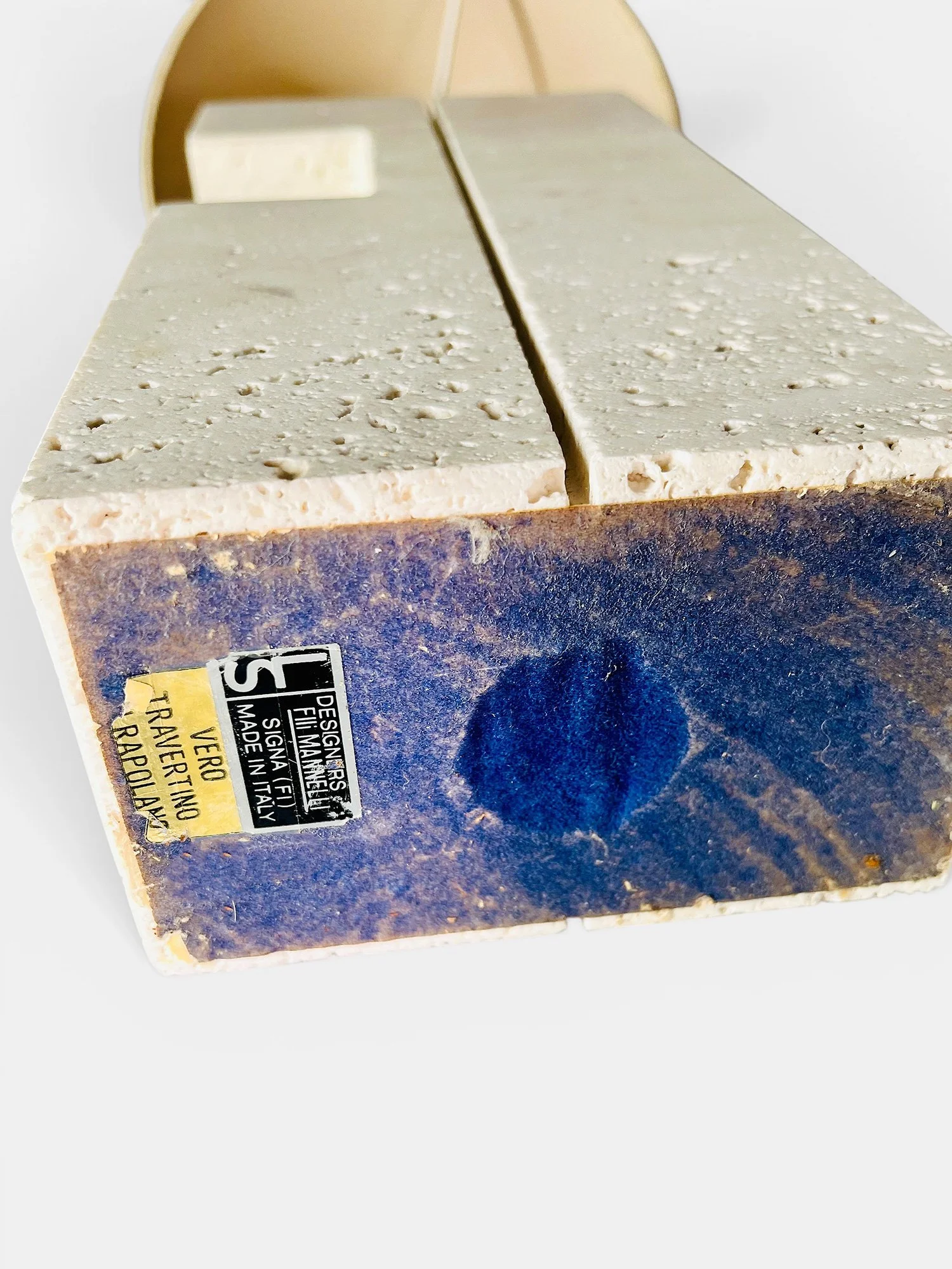 Fratelli Mannelli, Travertine Lamp, italian travertine lamp