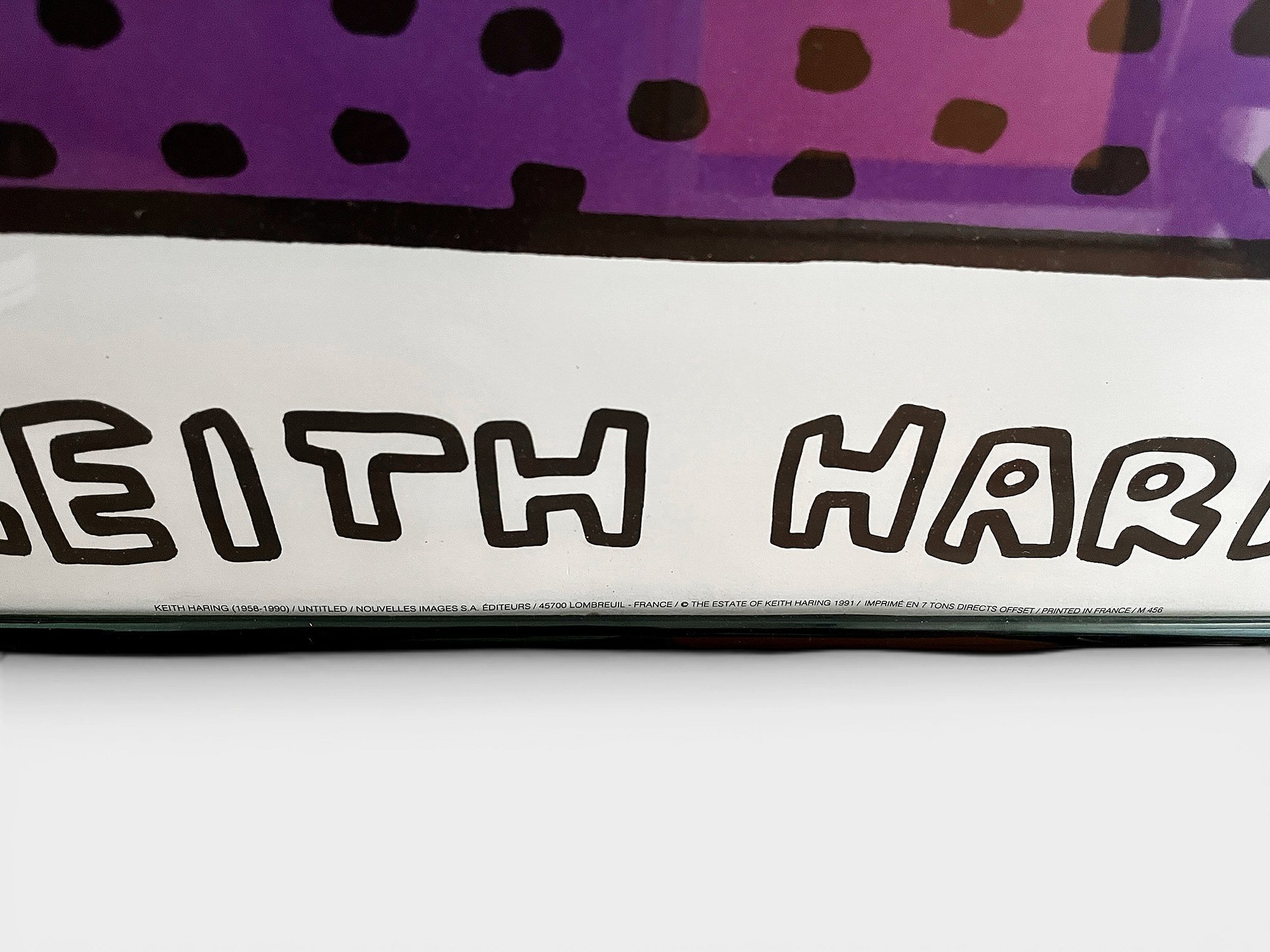 The Dance, original lithograph by Keith Haring, Nouvelles Images, 1991