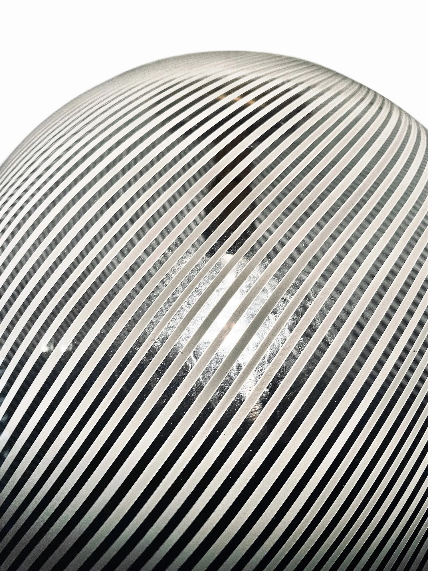 Murano Glass Lamp, Venini Lamp, Carlo Scarpa, swirl glass, tessuto glass