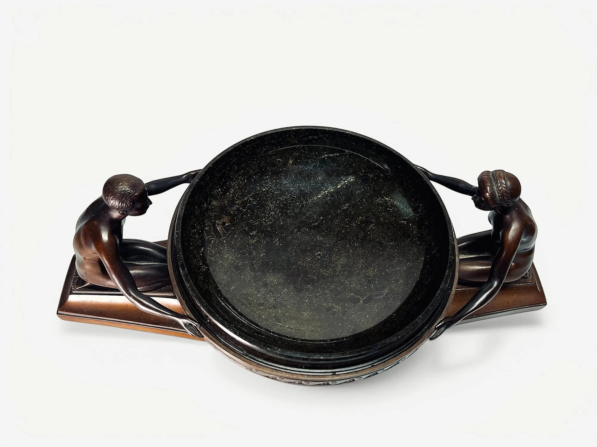 Rudolf Zieseniss, art deco, bronze centrepiece, german art deco,