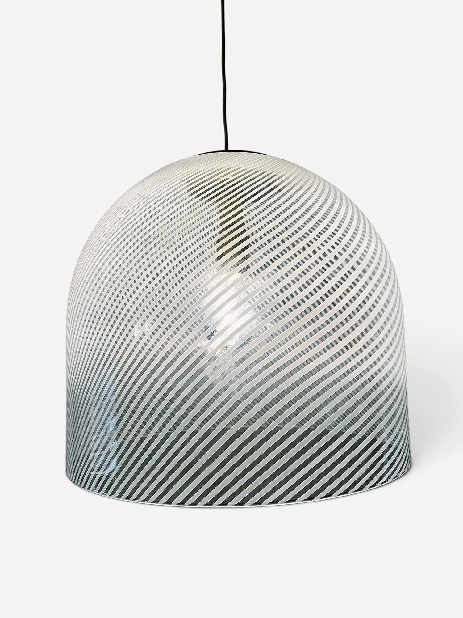 Murano Glass Lamp, Venini Lamp, Carlo Scarpa, swirl glass, tessuto glass