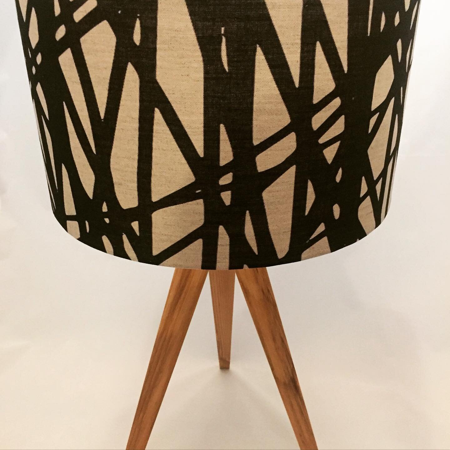 Our string lampshade...available in a variety of sizes. Handmade by me using our printed British cotton linen which gives a gorgeous warm light. Can be used as a pendant lampshade or for table and standard lamps. Check out our online shop for more la