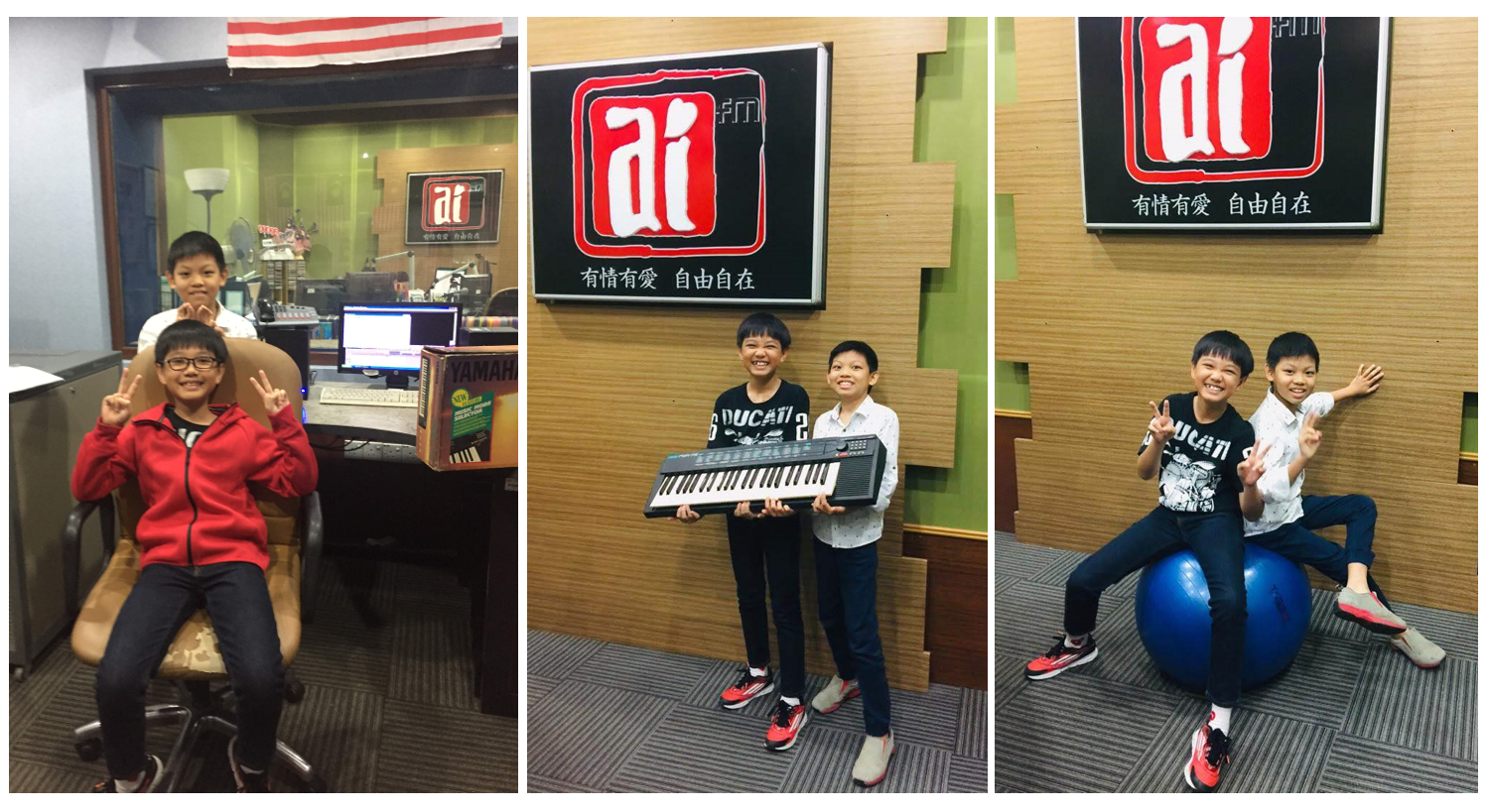 Music students got the chance to perform on air at the radio station.