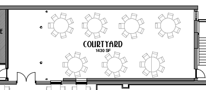 Basic Courtyard Floorplan (right is rear/south)