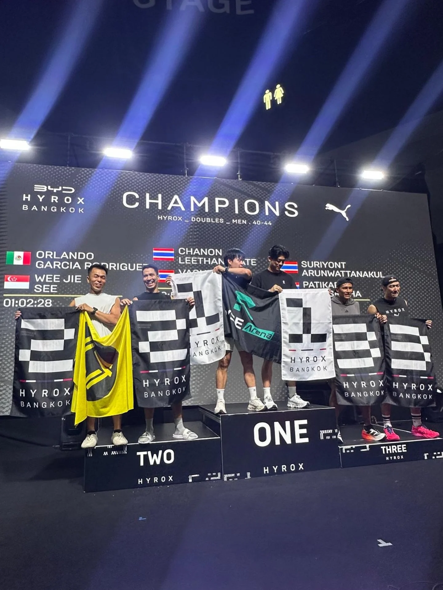 Flying the GRG flag high. @wj.see and Orland placed 2nd at HYROX BKK men&rsquo;s doubles.