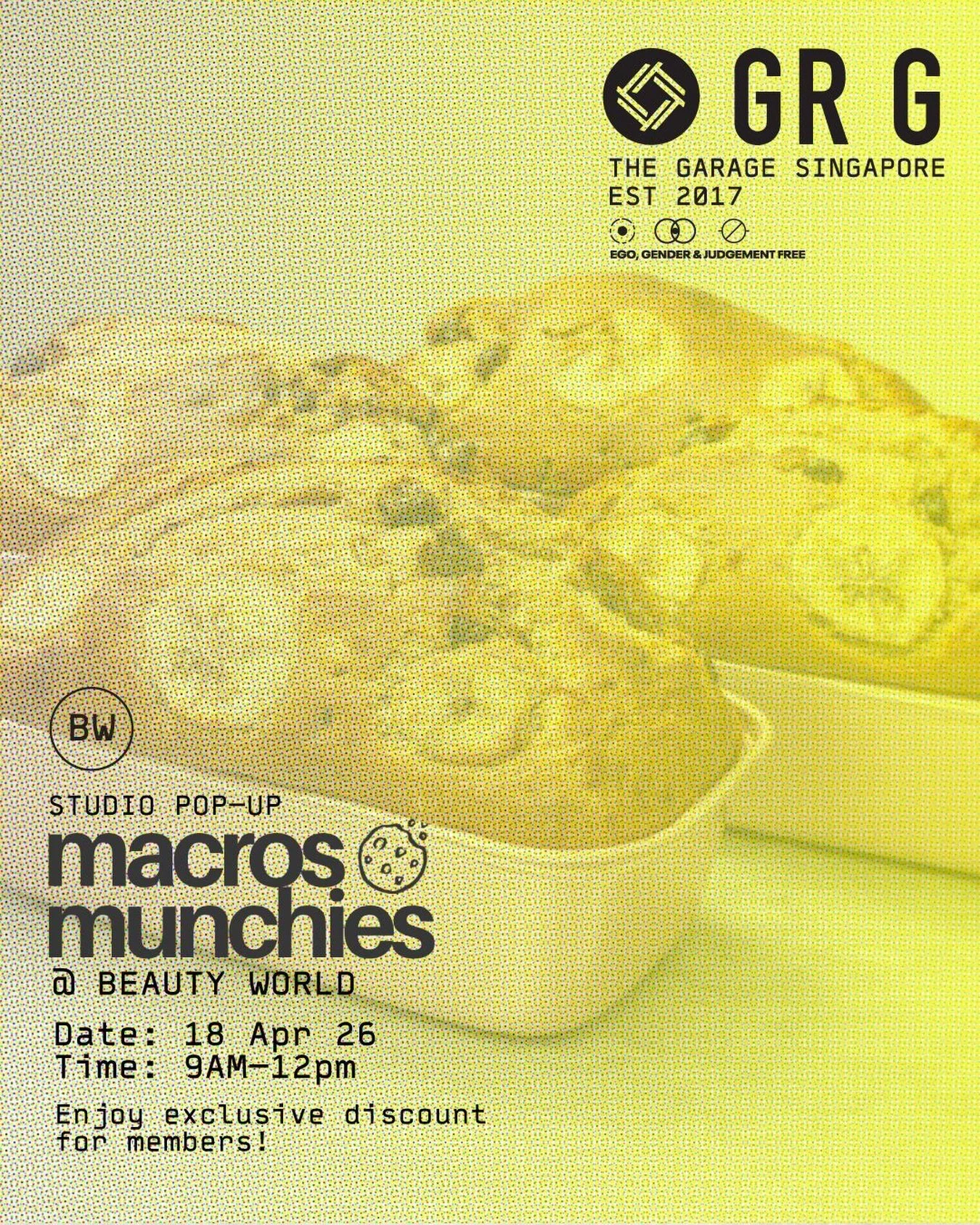 @macrosmunchies is coming to Beauty World branch this Saturday! Keep a lookout for the folks and enjoy exclusive discounts.