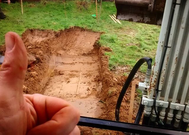 8 years later and we're happily digging a pit to put our new house in! #housepit #subterranean #troglodytes