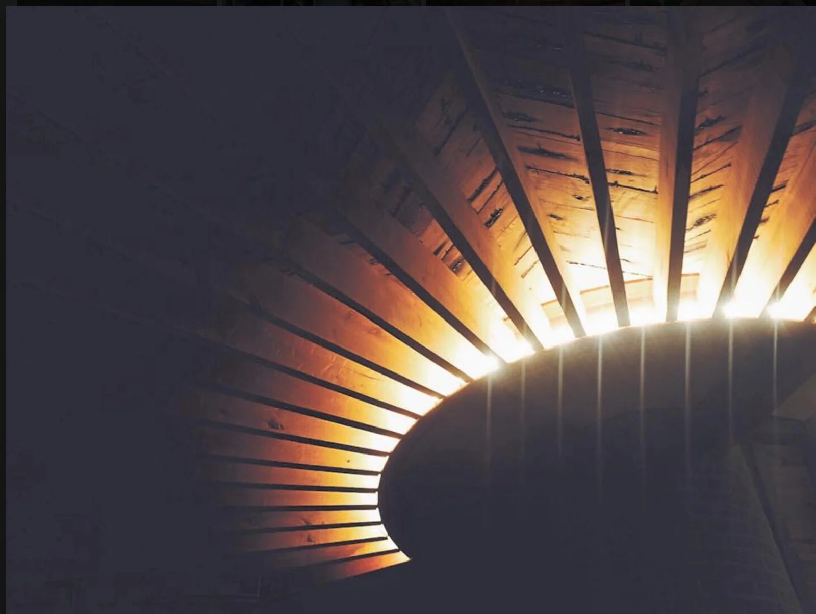 Pic by Luke Atkinson because I was having too much fun and forgot to snap this detail of the barn by night