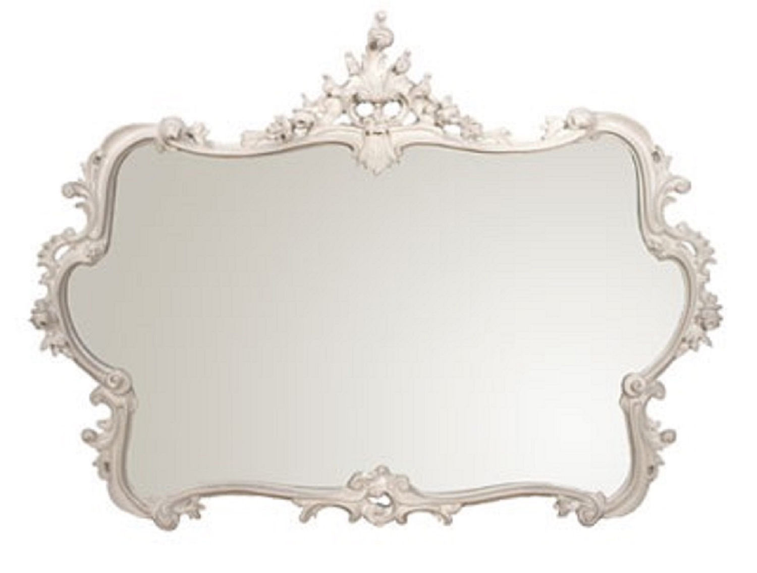 Miss Lala's White Looking Glass - cutout French wall mirror.jpg