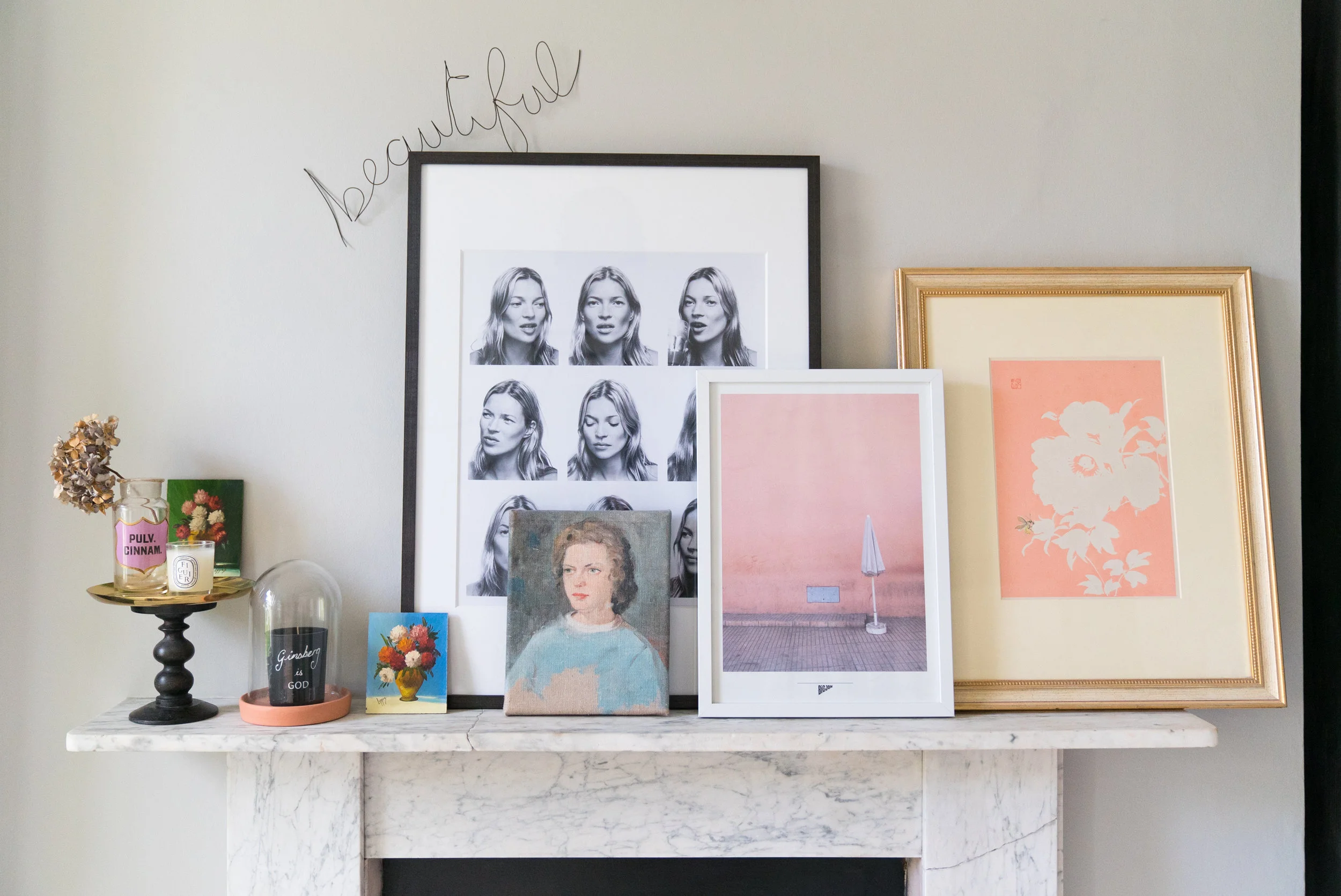 The Japanese block print (far right) given to Lisa by her husband on her wedding day. Image credit - Chris O'Donnell