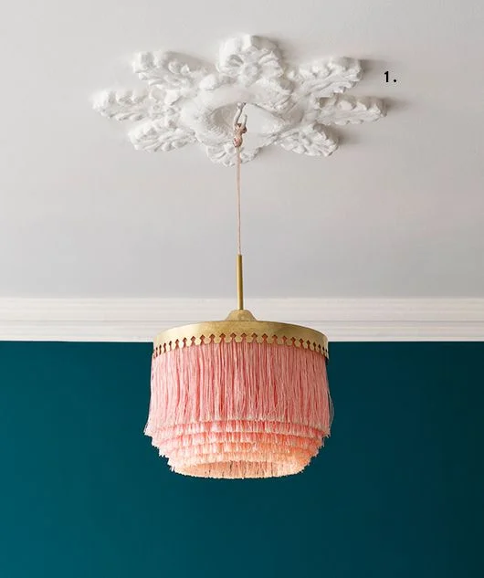 Vintage Hans Agne Jakobbson fringed pendant of pure joy