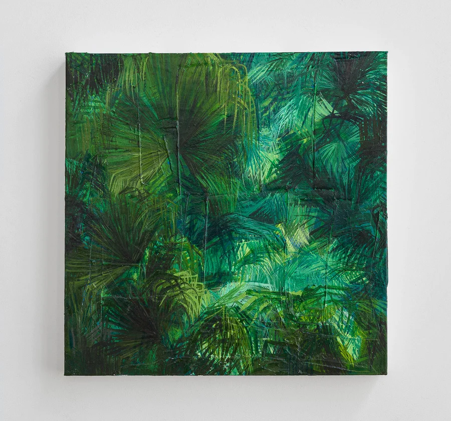 série Jungles - 2015 enduit et acrylique sur toile 40 x 40 x 4 cm