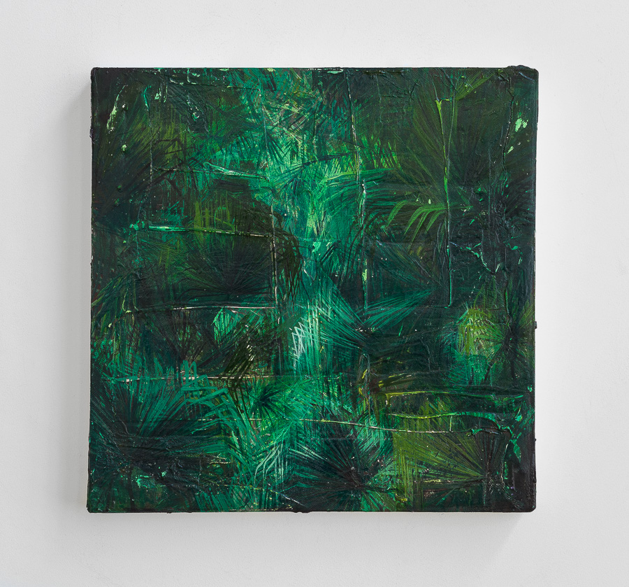 série Jungles - 2015 enduit et acrylique sur toile 40 x 40 x 4 cm