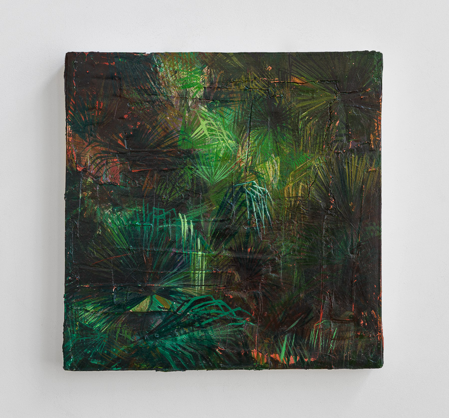 série Jungles - 2015 enduit et acrylique sur toile 40 x 40 x 4 cm