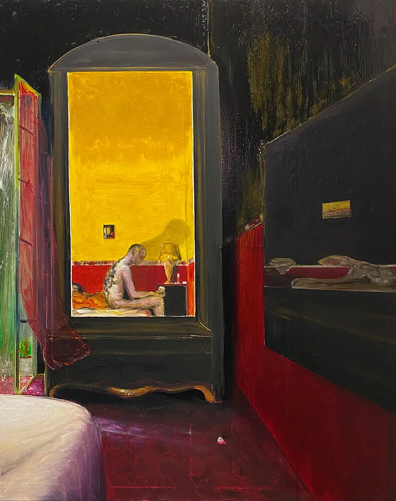 Stéphane Pencréac’h INSOMNIA - 2021 - huile sur toile 100 x 82 cm