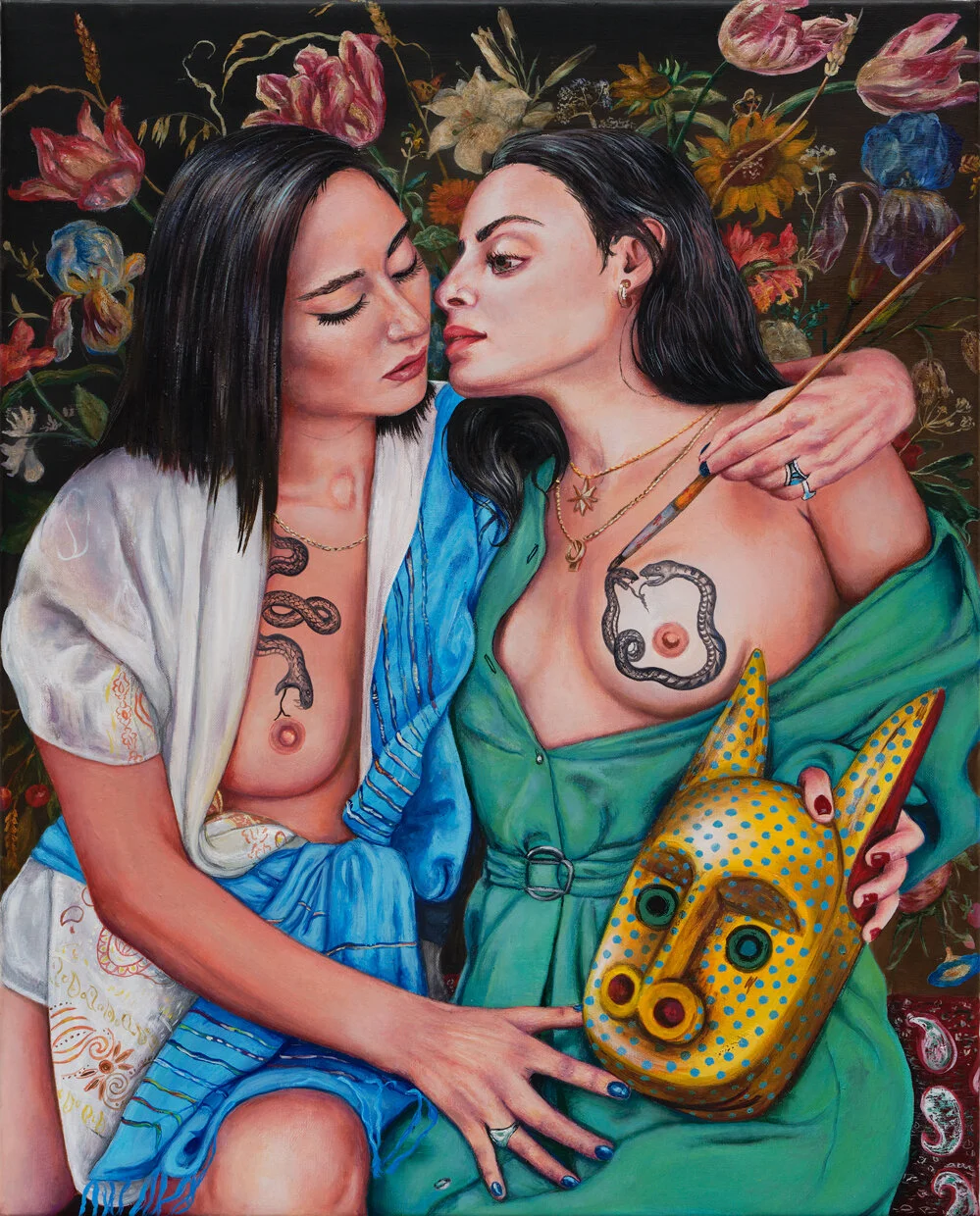 Nazanin Pouyandeh SANS TITRE - 2020 - huile sur toile  50 x 40 cm© Aurélien Pole