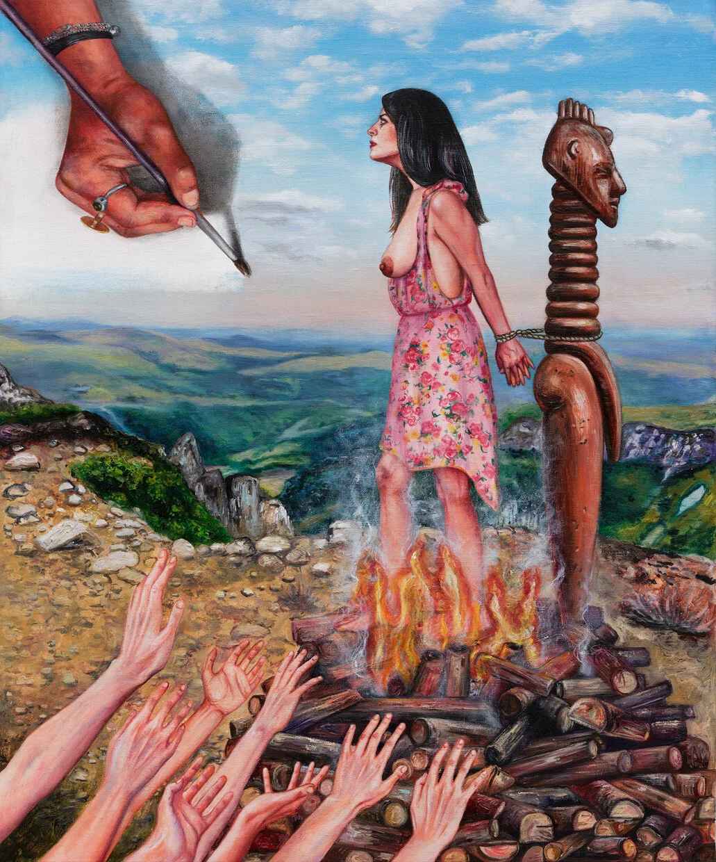 Nazanin Pouyandeh JEANNE - 2020 - huile sur toile  65 x 54 cm© Aurélien Pole