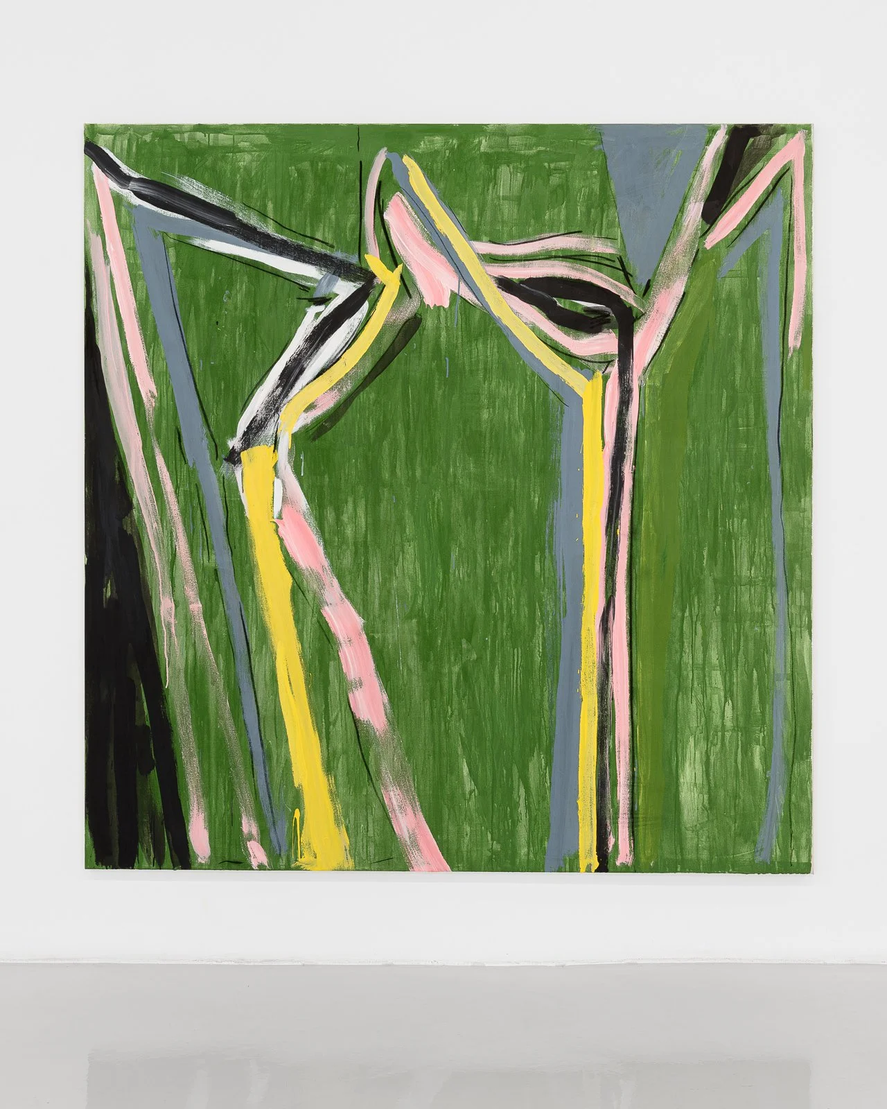  DEVON’S GREEN - 2022  acrylique et fusain sur toile 203,2 x 198,12 cm  © Grégory Copitet 