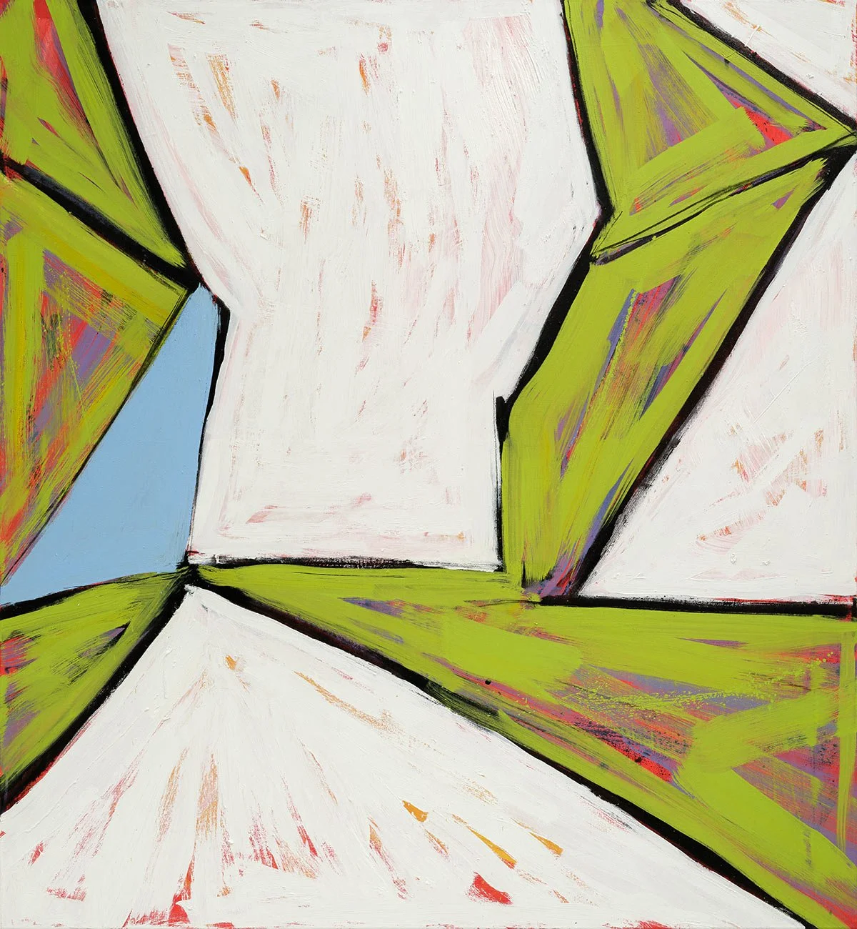  Sans titre, 2024 Acrylique et huile sur toile Acrylic and oil on canvas 130 x 120 cm    