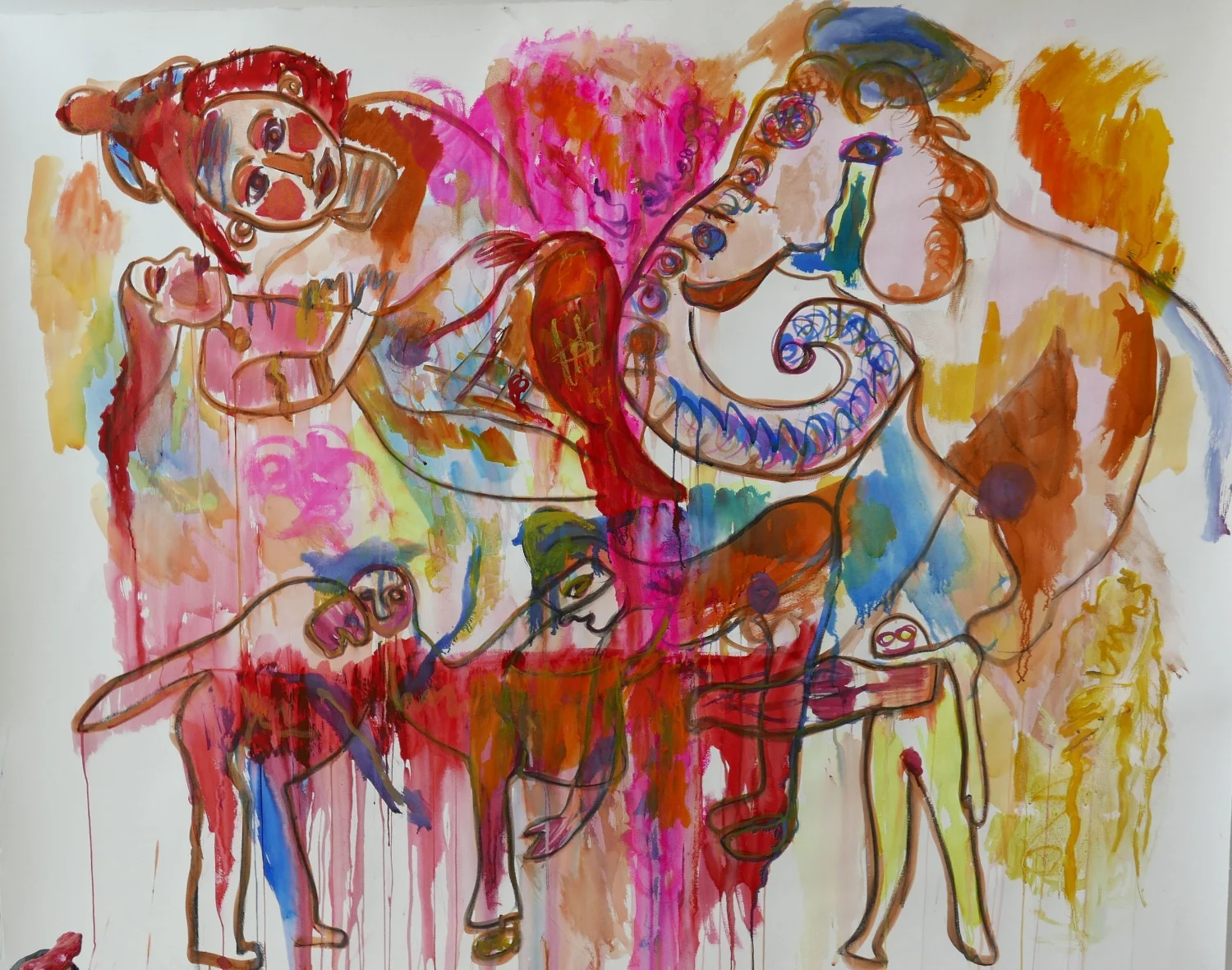 Khrisna, Ganesha and dancers.jpg