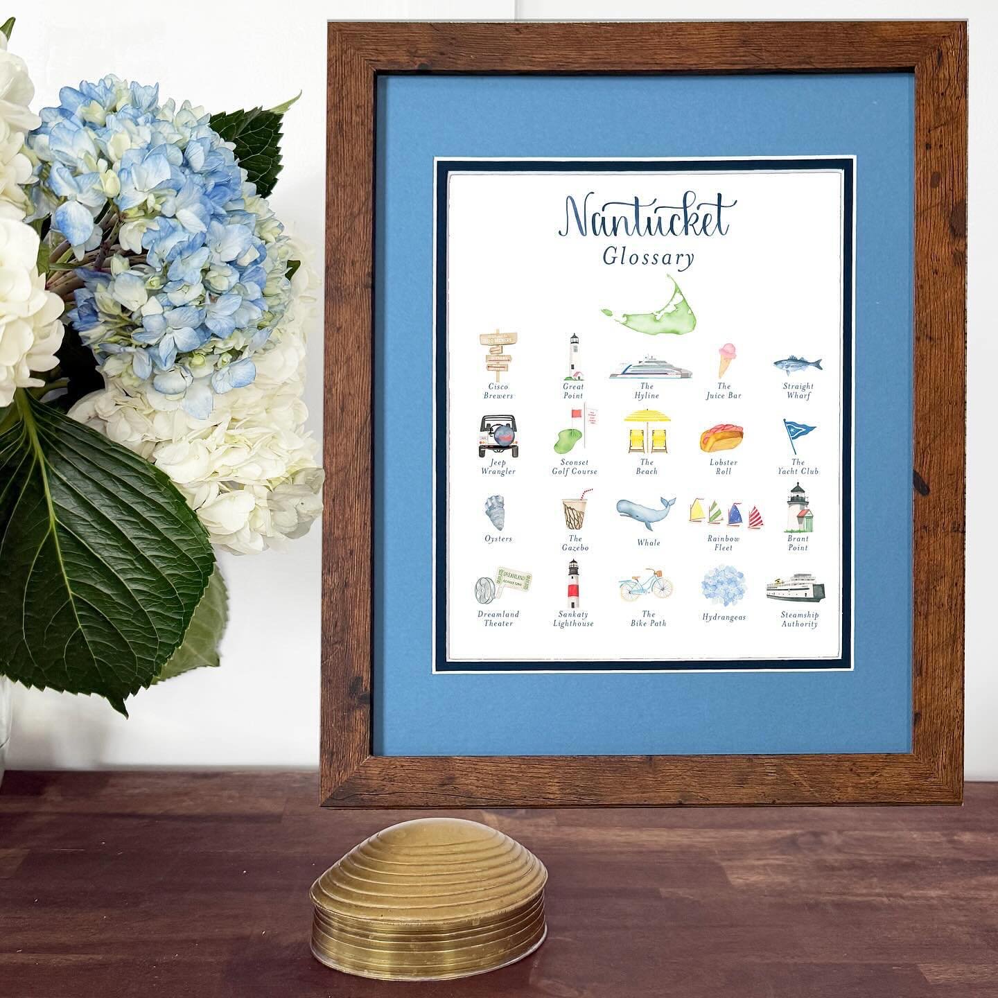 The perfect coastal holiday gift has arrived! Bring the charm of the New England Seacoast home for the holidays with our new coastal-inspired prints. The Nantucket Glossary, Martha&rsquo;s Vineyard Glossary and Lighthouses of New England prints make 