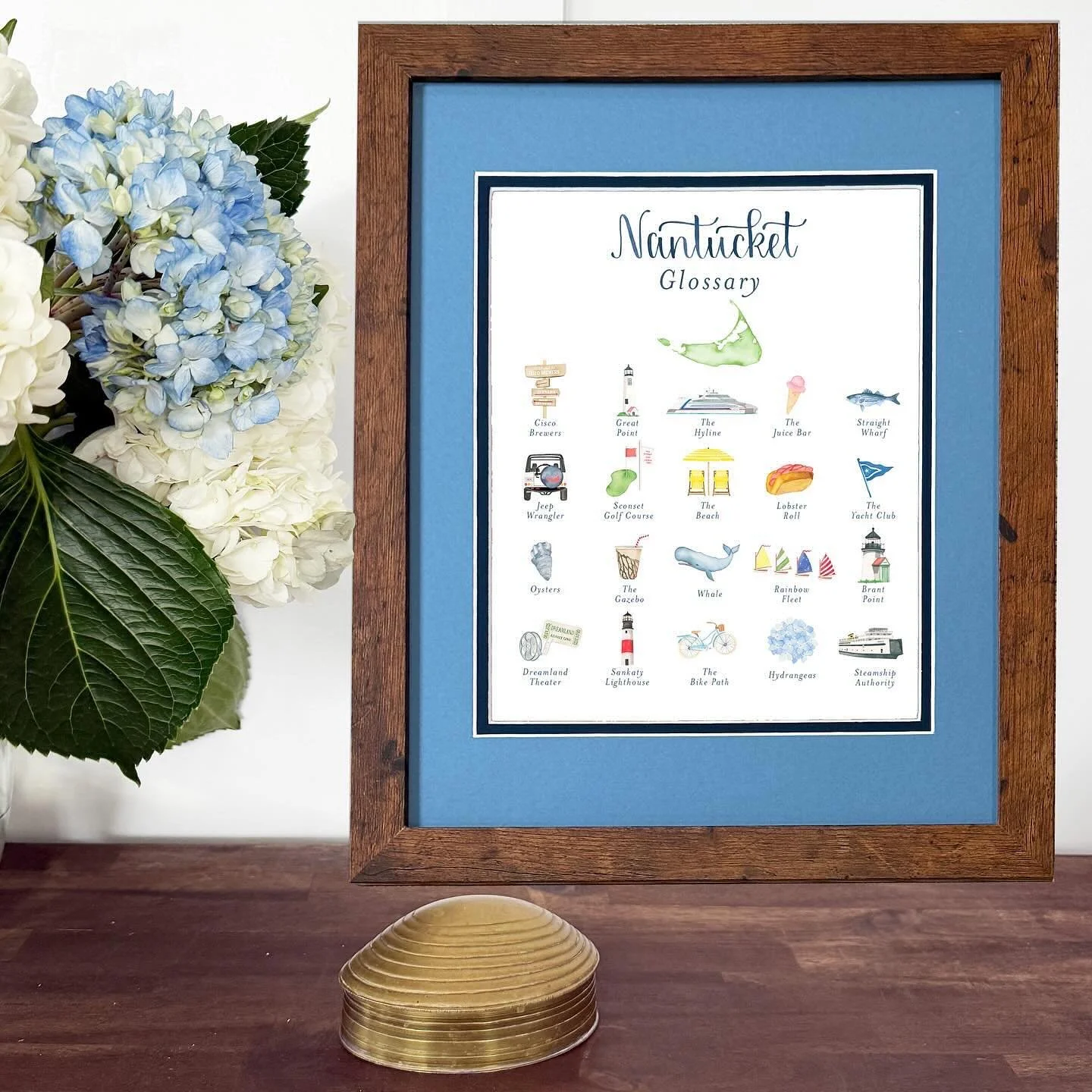 The perfect coastal holiday gift has arrived! Bring the charm of the New England Seacoast home for the holidays with our new coastal-inspired prints. The Nantucket Glossary, Martha&rsquo;s Vineyard Glossary and Lighthouses of New England prints make 