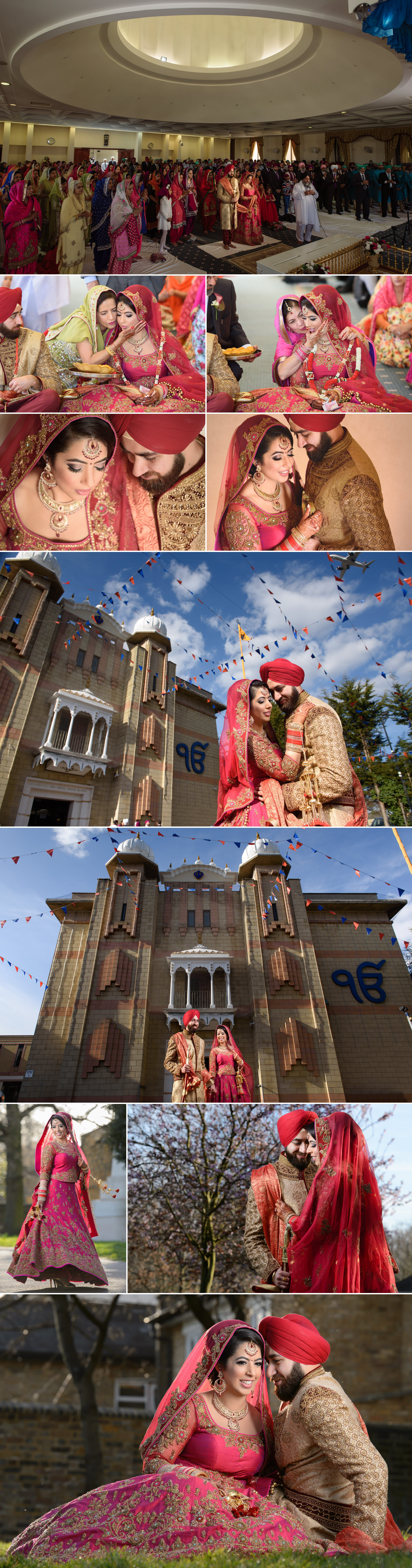 satnam photography sikh wedding ceremony alice way gurdwara london hounslow wedding photography-6