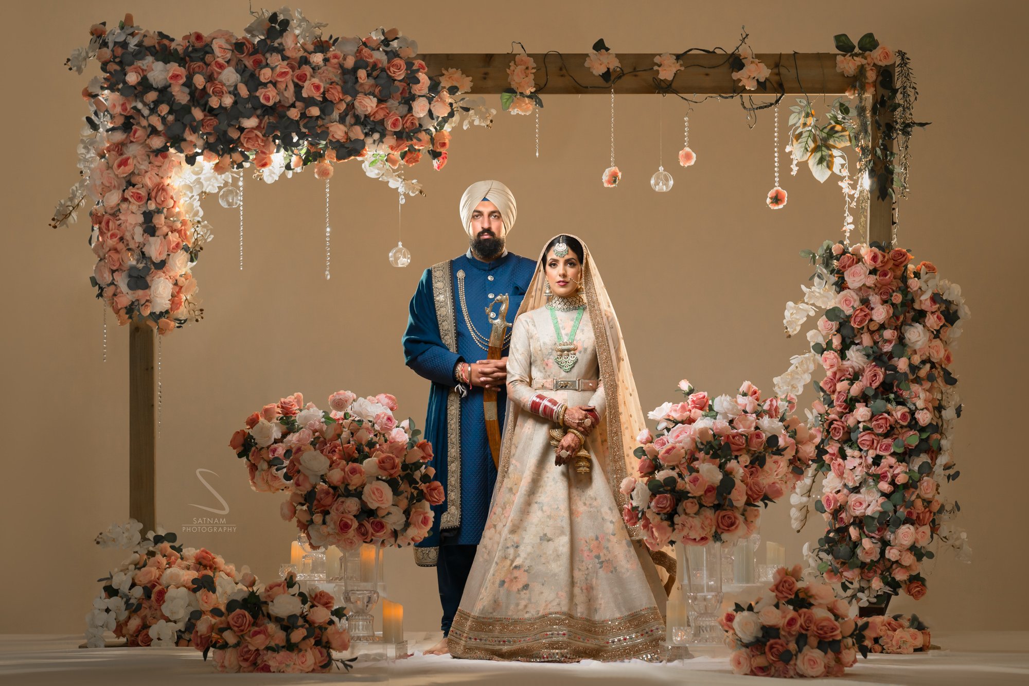 satnam photography wedding photography sabya sachi bride and groom bibi london
