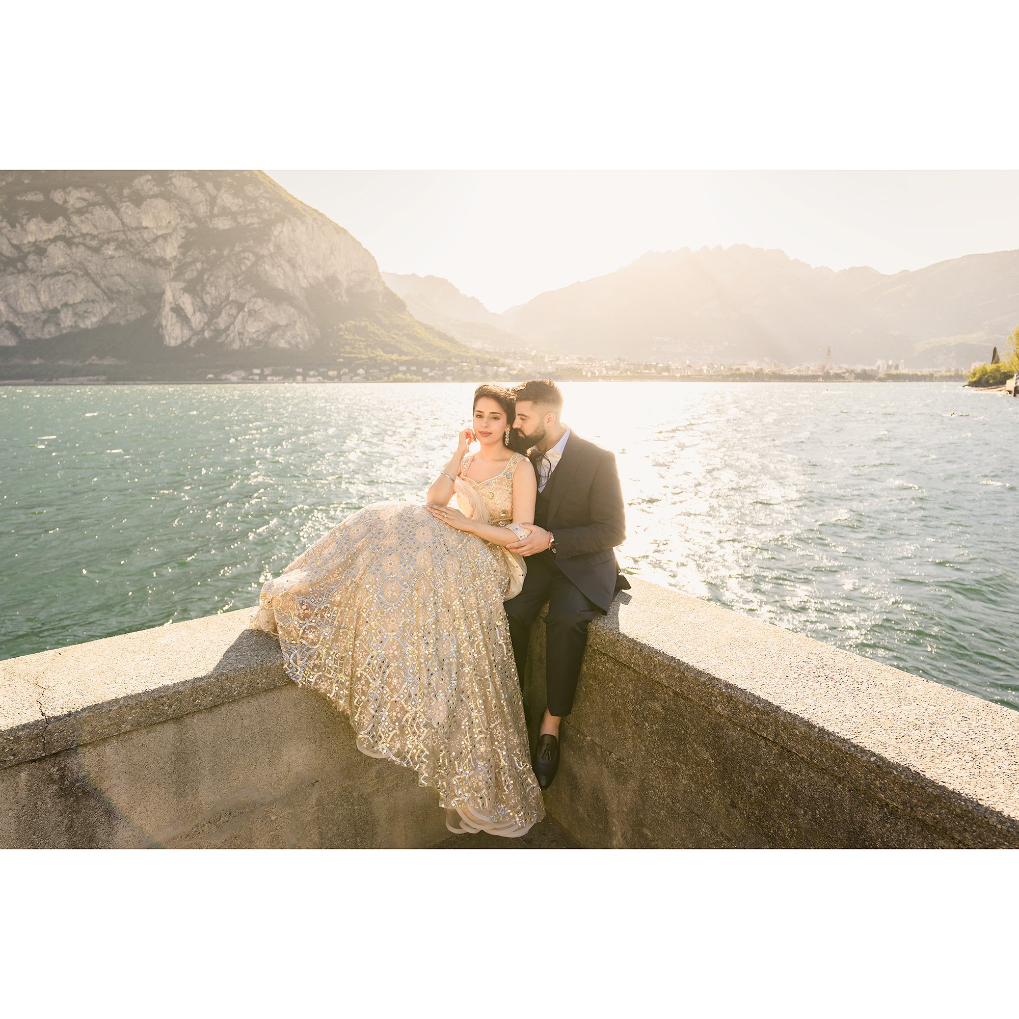 lake Como pre wedding engagement shoot Satnam Photography destination wedding