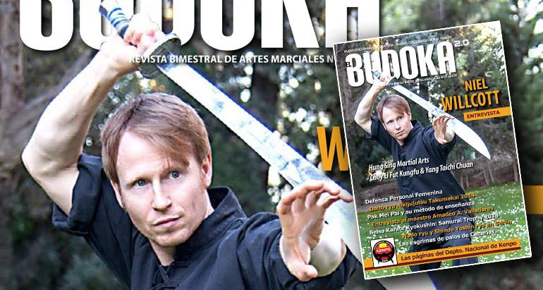 Niel on the front cover of Spain's most popular martial arts magazine.