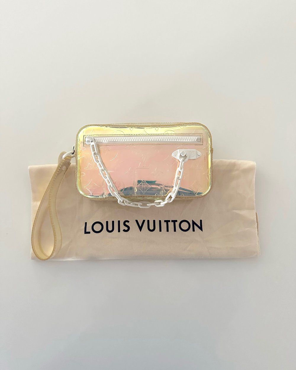 Louis Vuitton, Bags, Louis Vuitton Limited Edition Monogram Prism Volga  Pochette