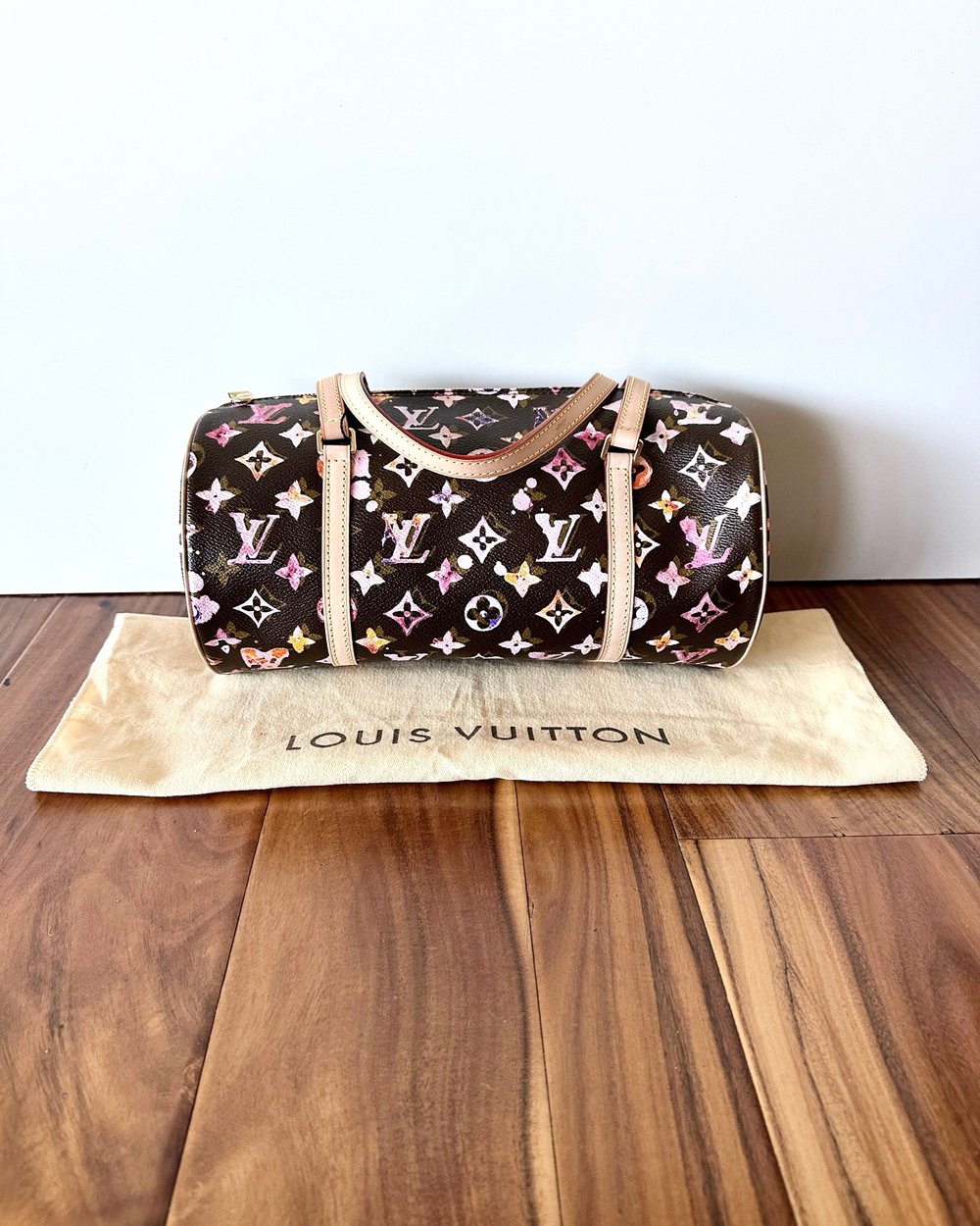 Louis Vuitton Papillon 30 Canvas Monogram Watercolor Brown