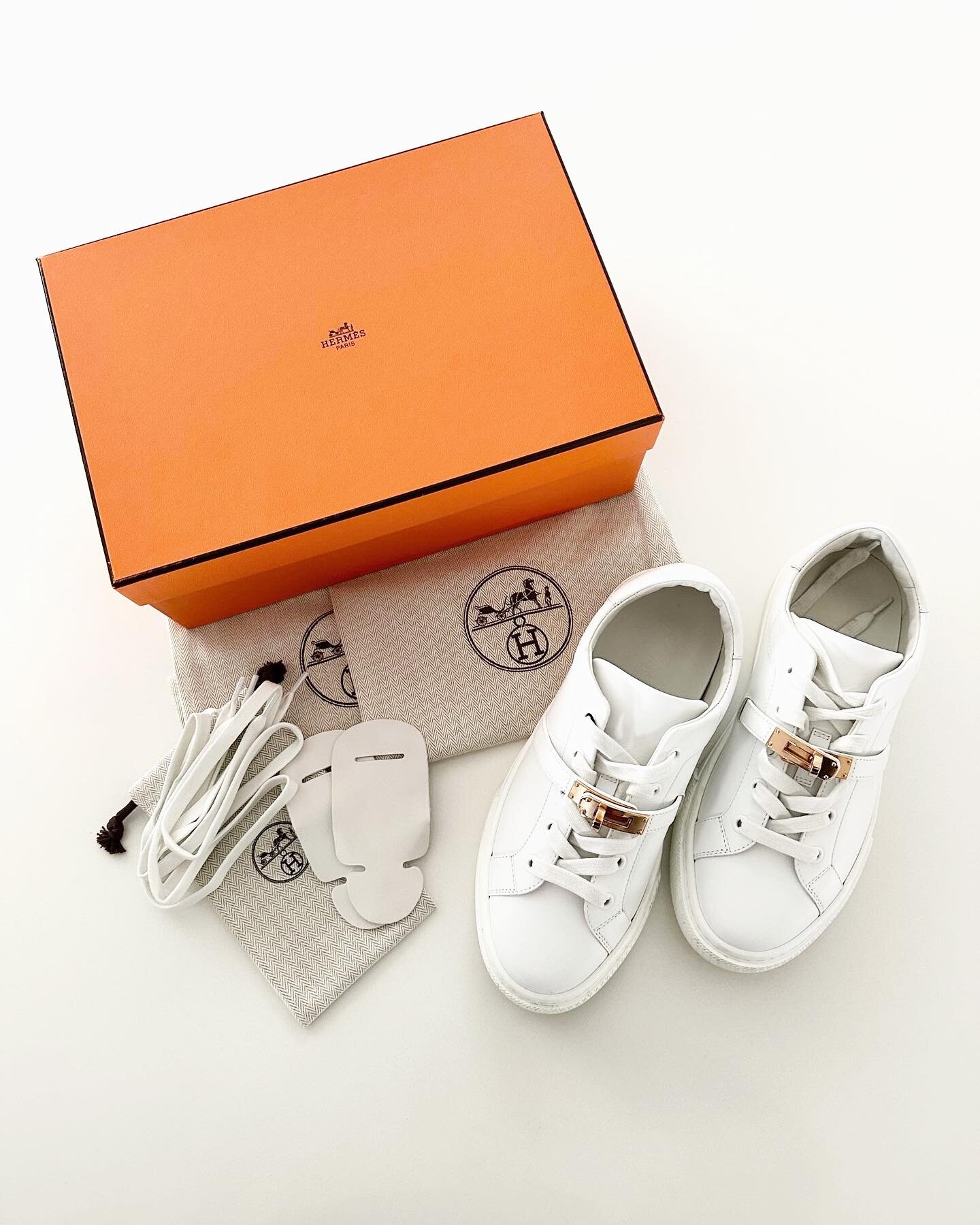 White leather Day Sneakers size 38.5 in excellent condition with box, 2 dust bags and extra laces. These are amazing and in my opinion are best for a US size 8. $995 (retail+tax over $1600) Xo

*Nicole Cripe Style is not affiliated/associated/authori