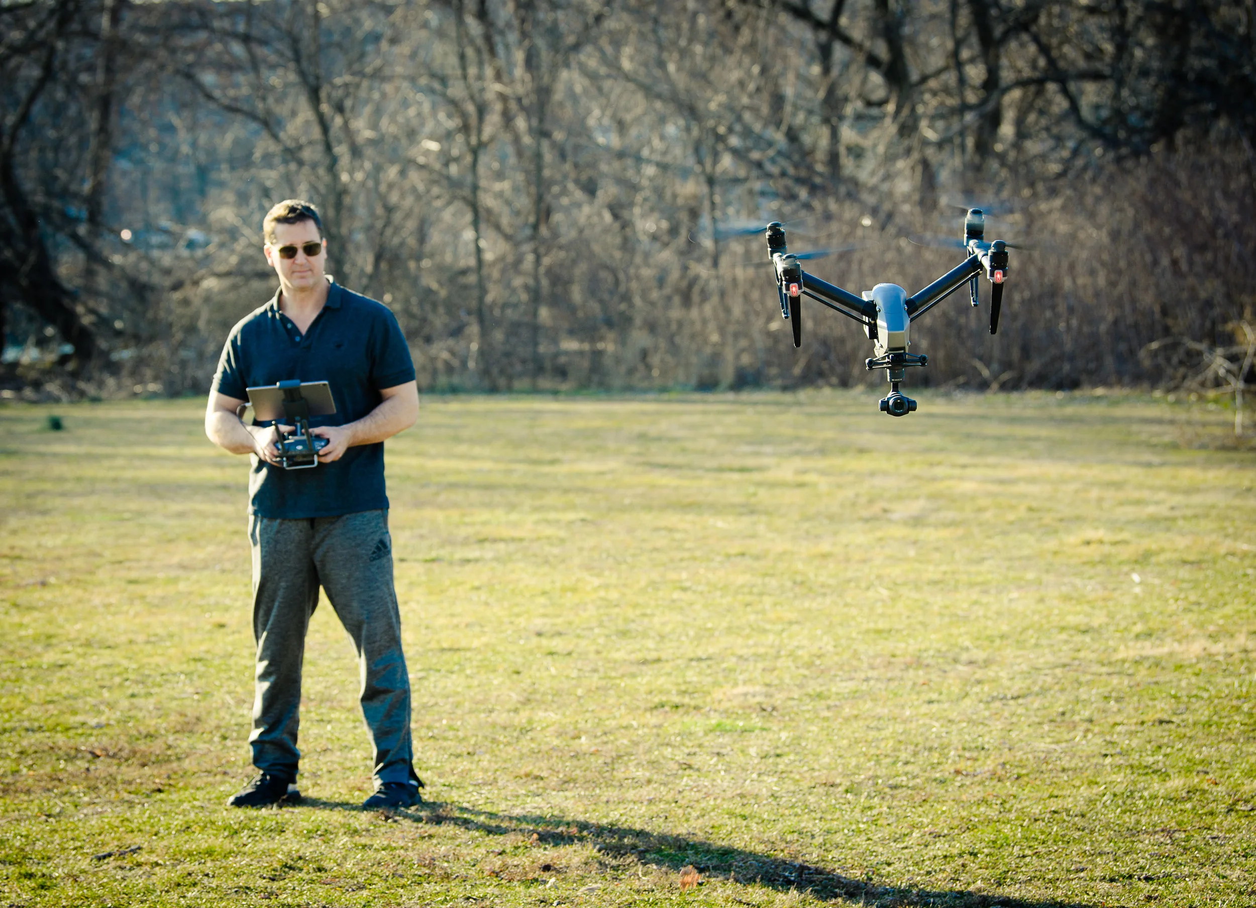 FAA Certified UAS Pilot Dave Kotinsky flying the DJI Inspire 2