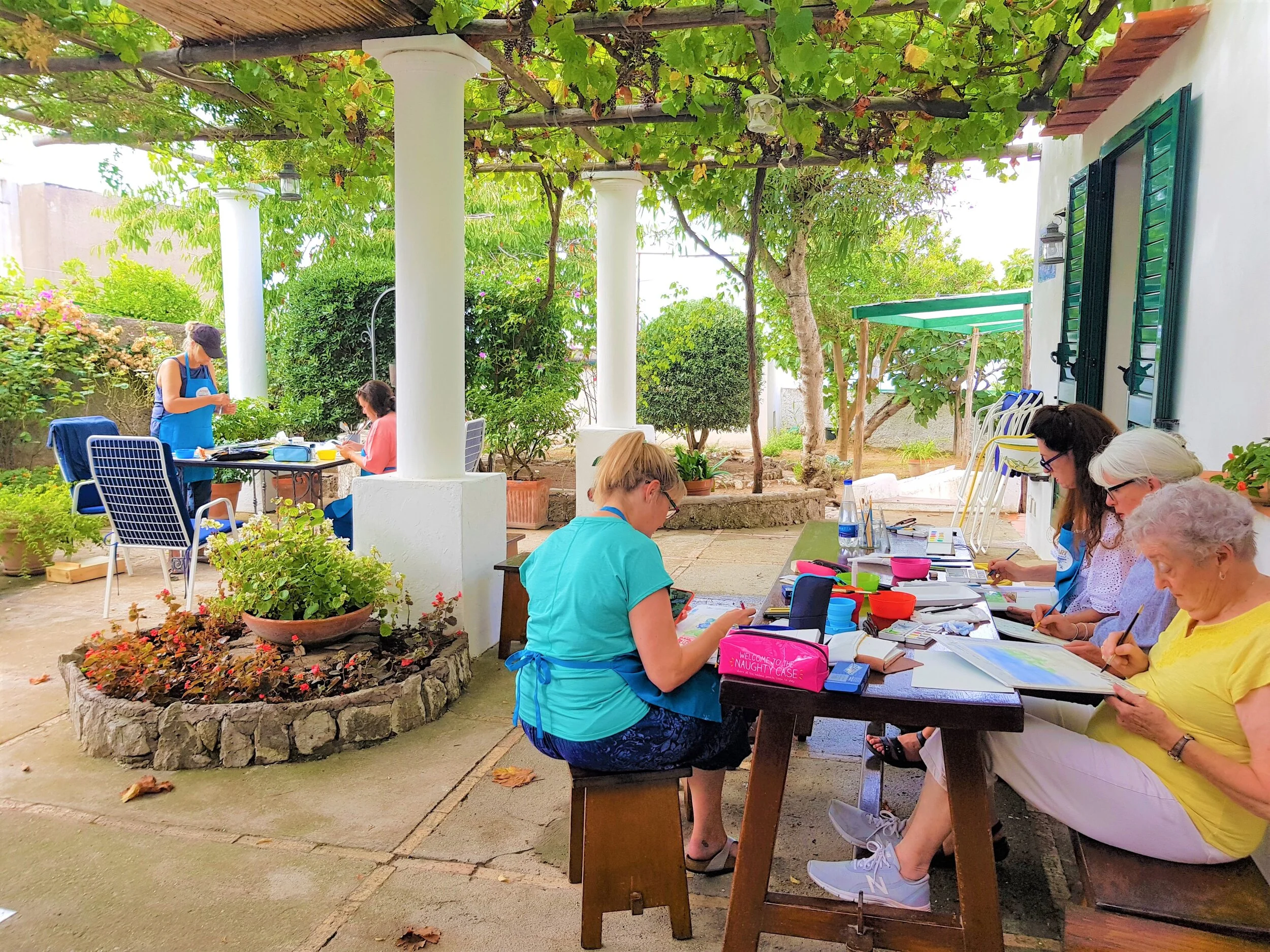 Azenart Painting Holidays — 2023 and 2024 CapriAmalfiPompeii Painting