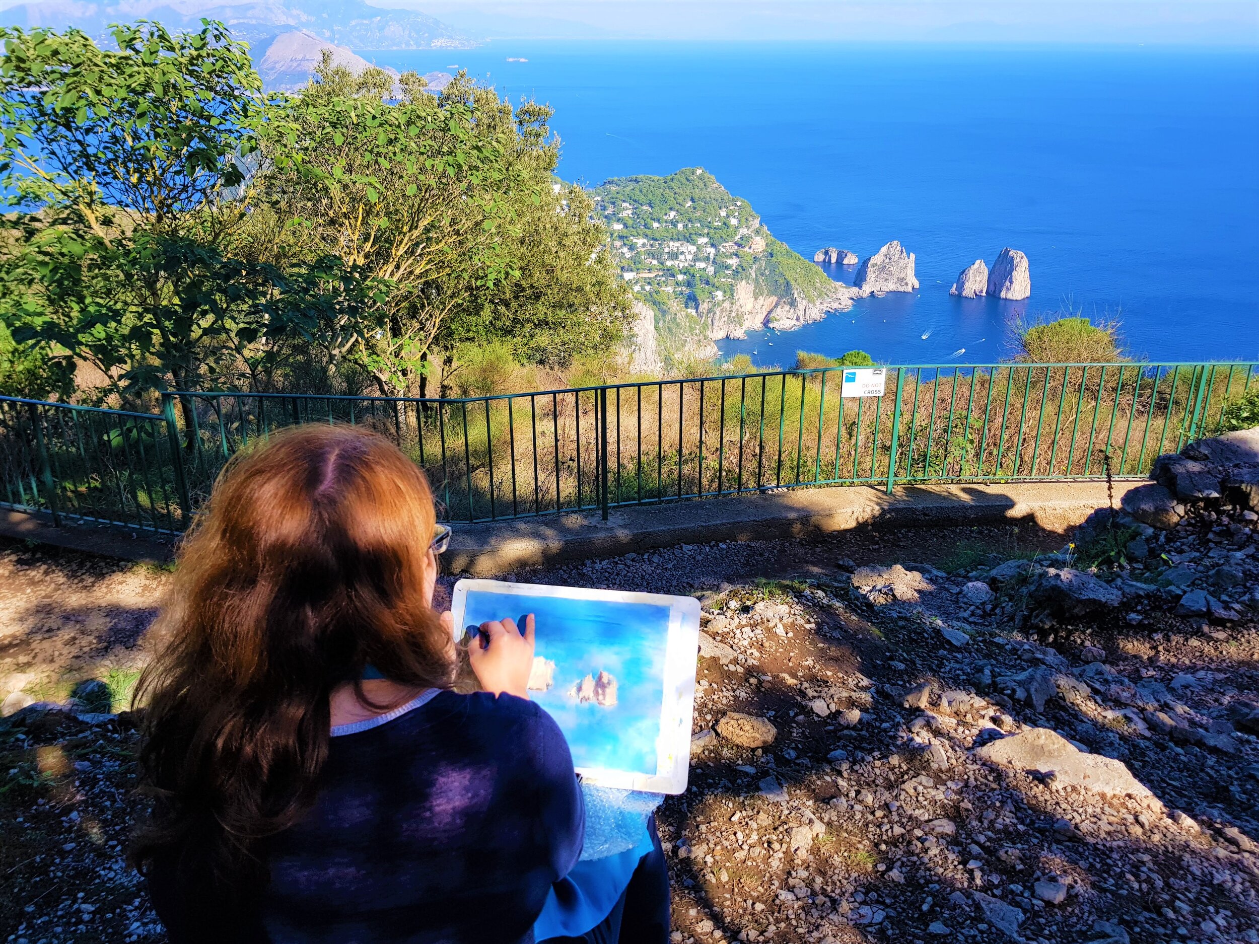 Azenart Painting Holidays — 2023 and 2024 CapriAmalfiPompeii Painting